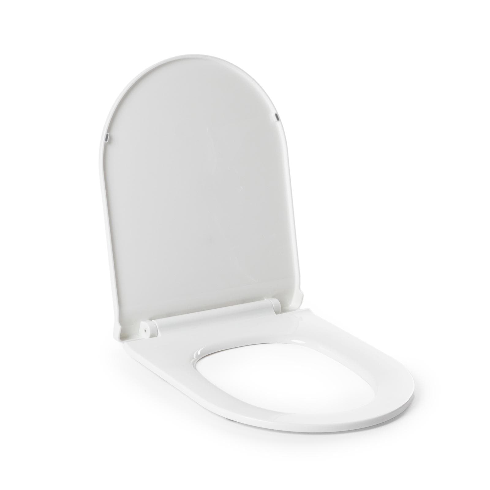 Sedile copriwc slim con chiusura SoftClose bianco opaco per vaso Serie Volga