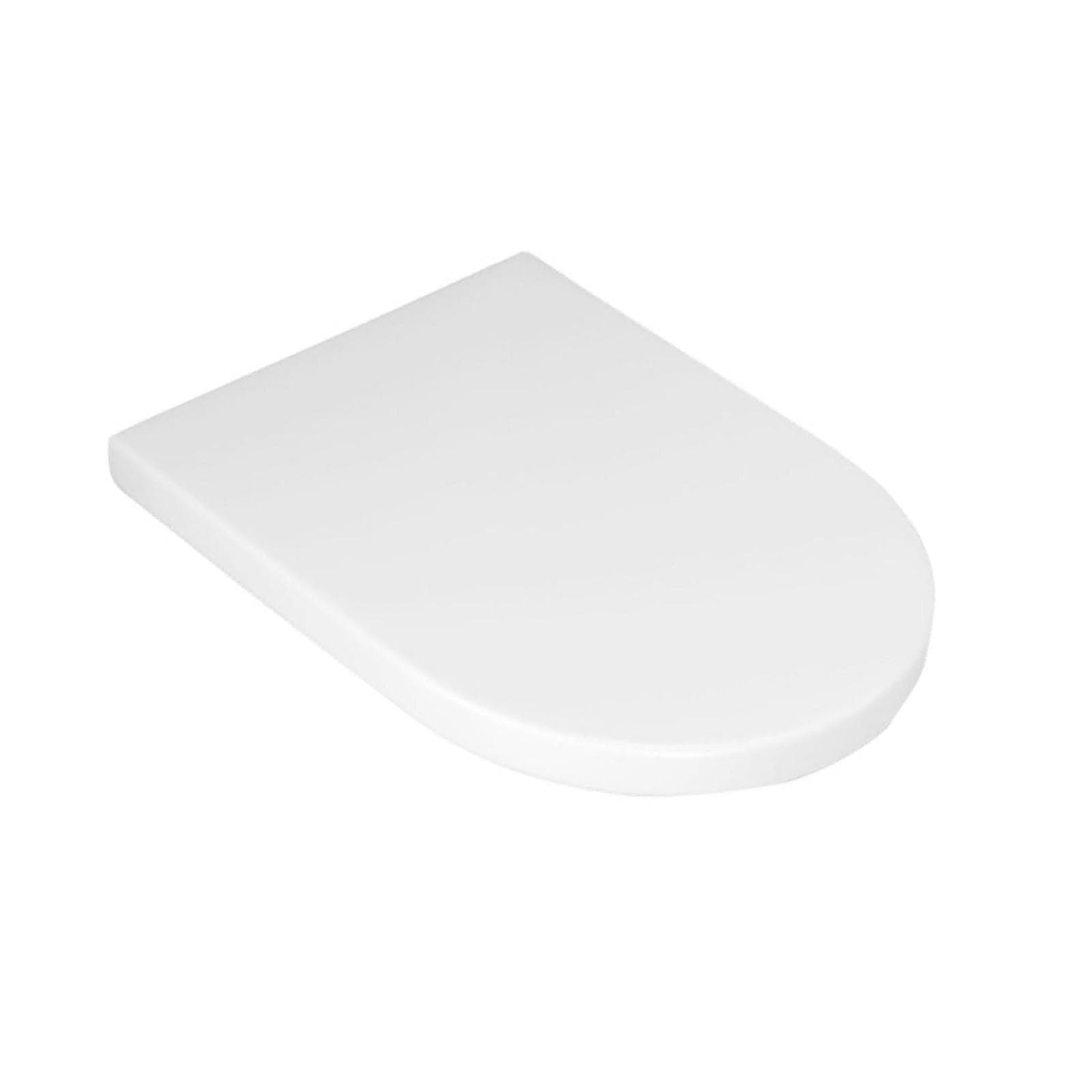 Sedile copriwc SoftClose bianco lucido per vaso serie Volga
