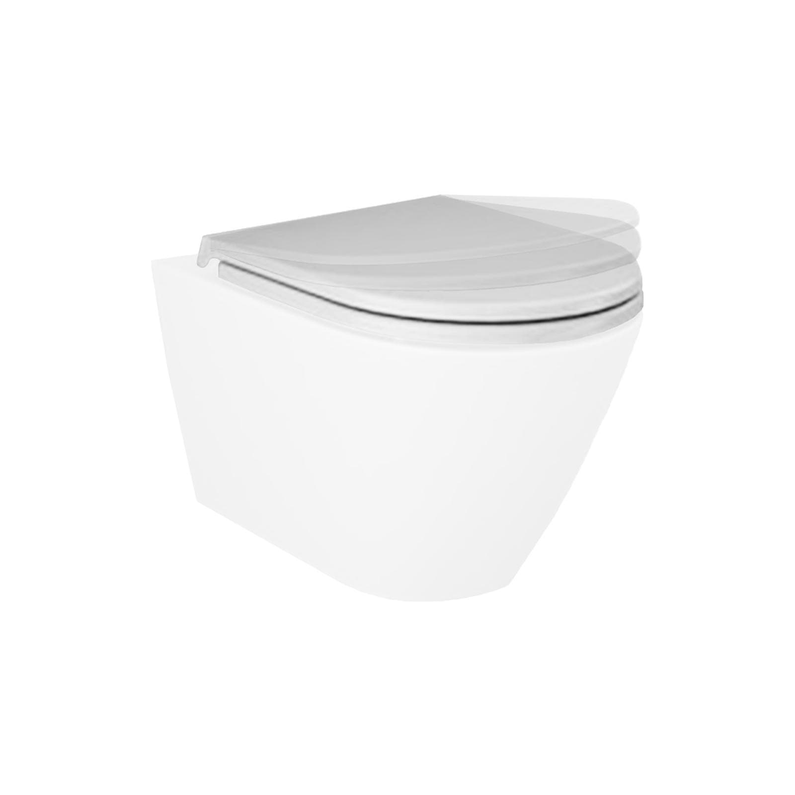 Sedile copriwc SoftClose bianco opaco compatibile con Serie Feeling