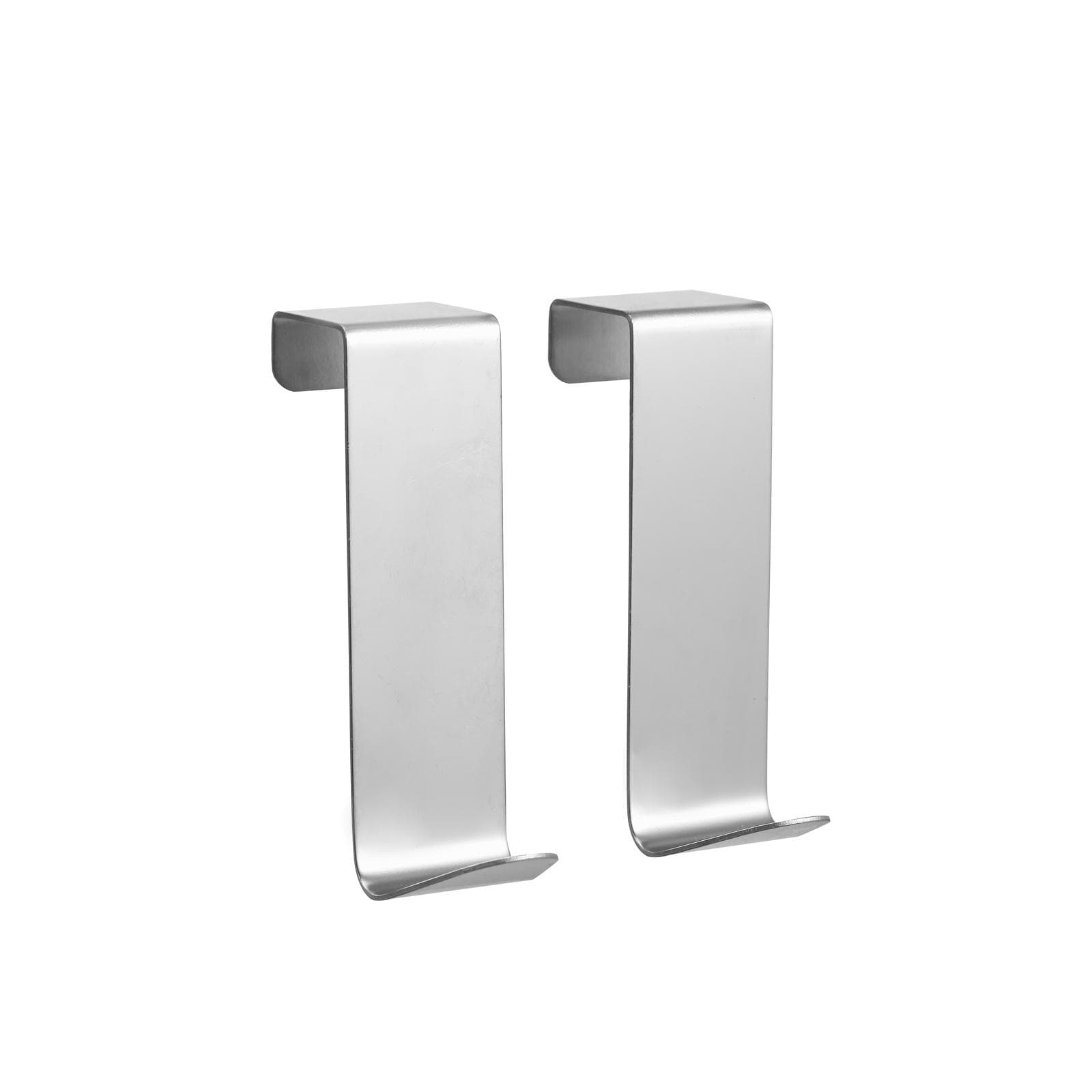 Set 2 appendini per porta o termoarredi in acciaio inox cromo - Arthur