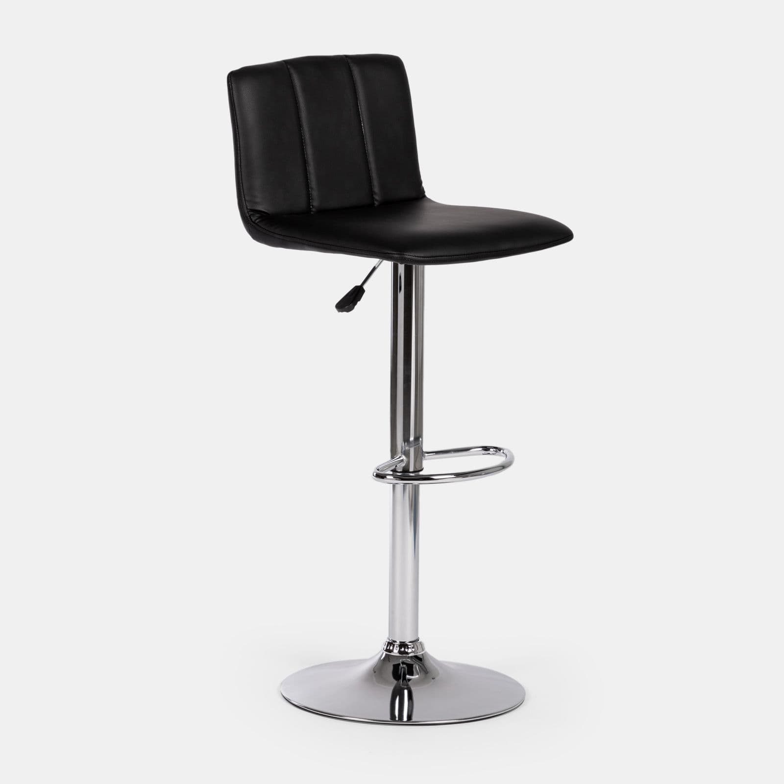 Set 2 sgabelli in similpelle nero - Carabo