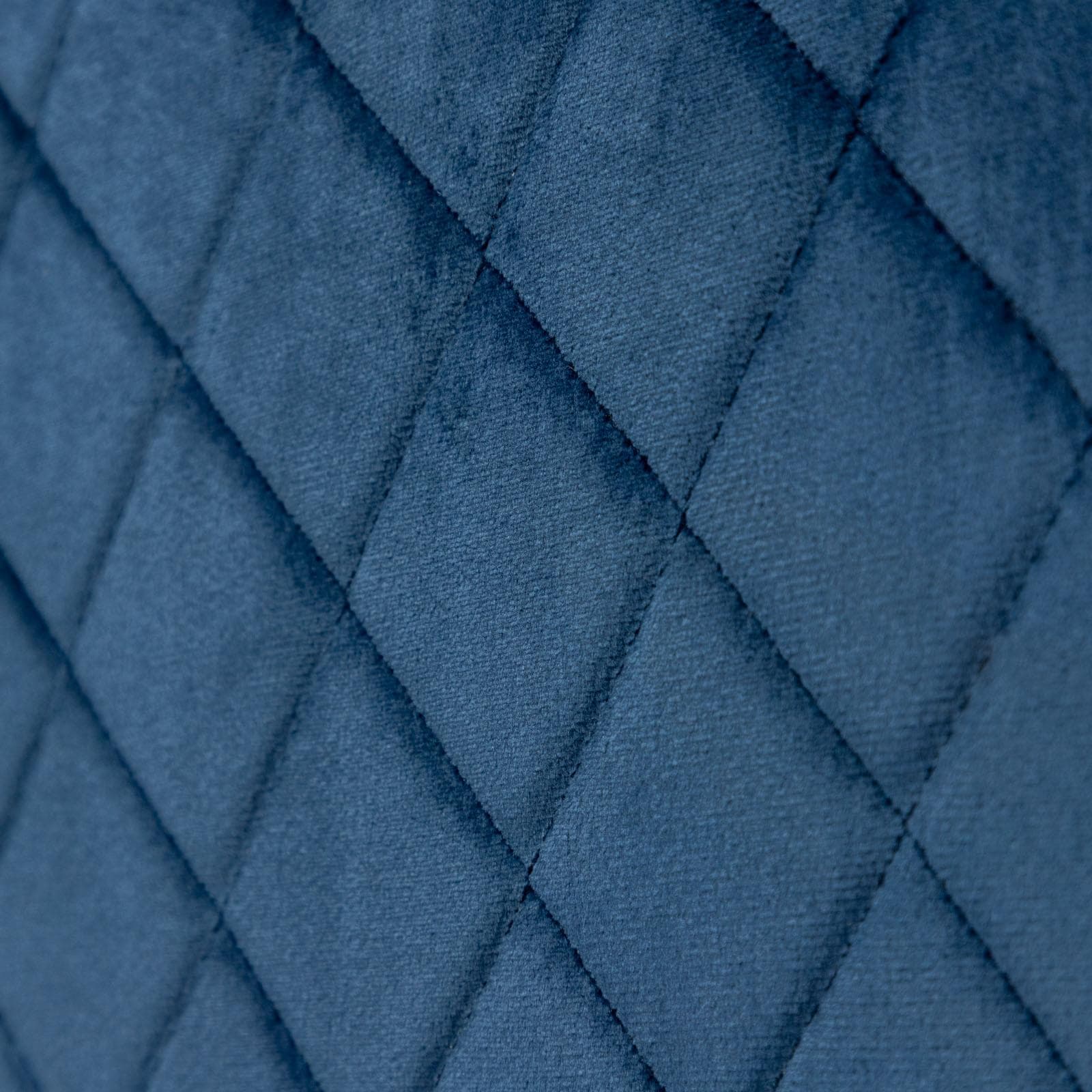 Set 2 poltrone in velluto blu notte struttura in metallo nero - Jannet
