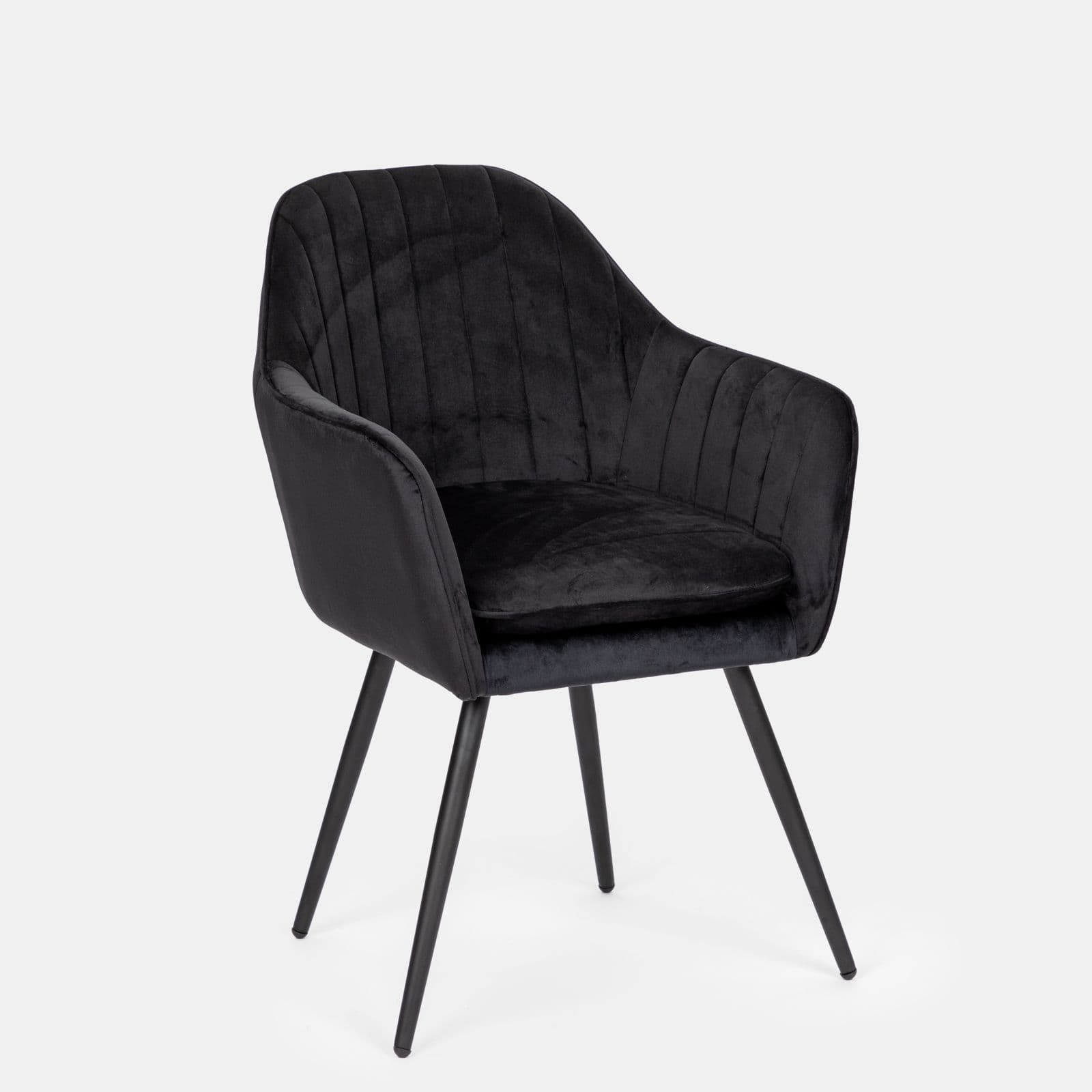 Set 2 poltrone in velluto nero - Dumb