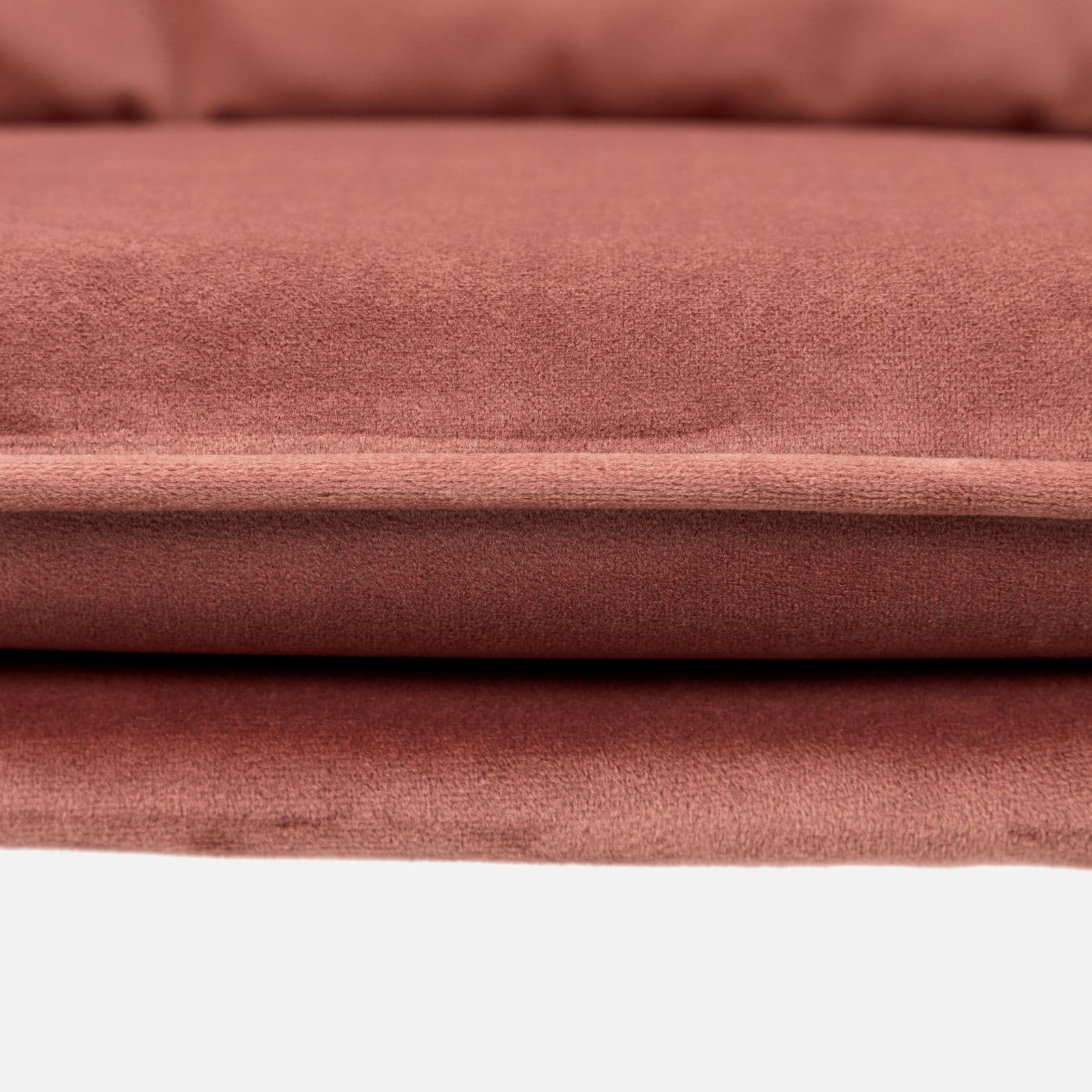 Set 2 poltrone in velluto rosa antico con cuscino - Caresse