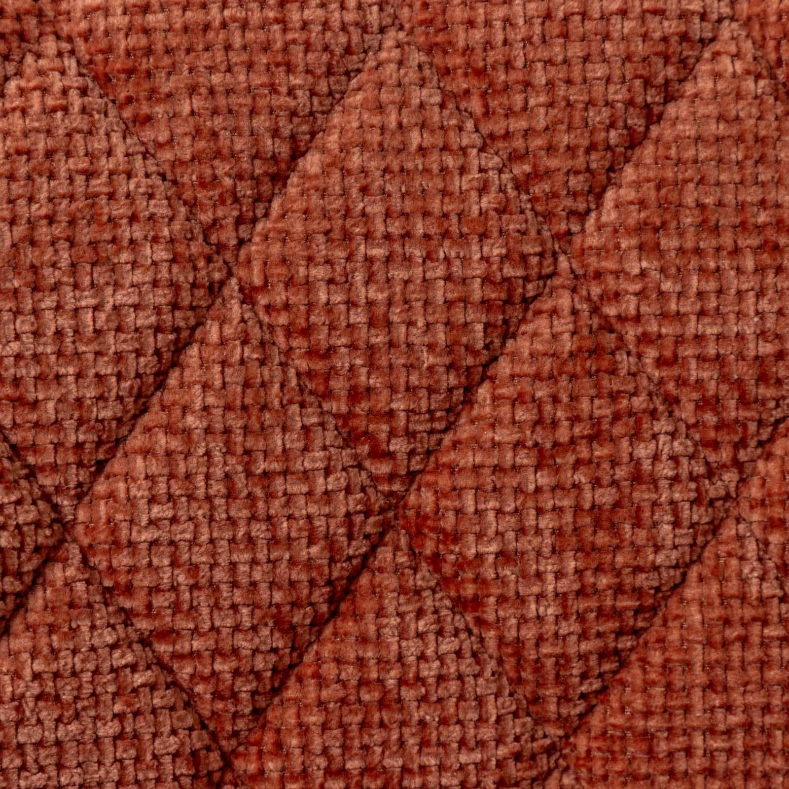Set 2 sedie in ciniglia rosa antico con gambe in metallo terracotta - Myba