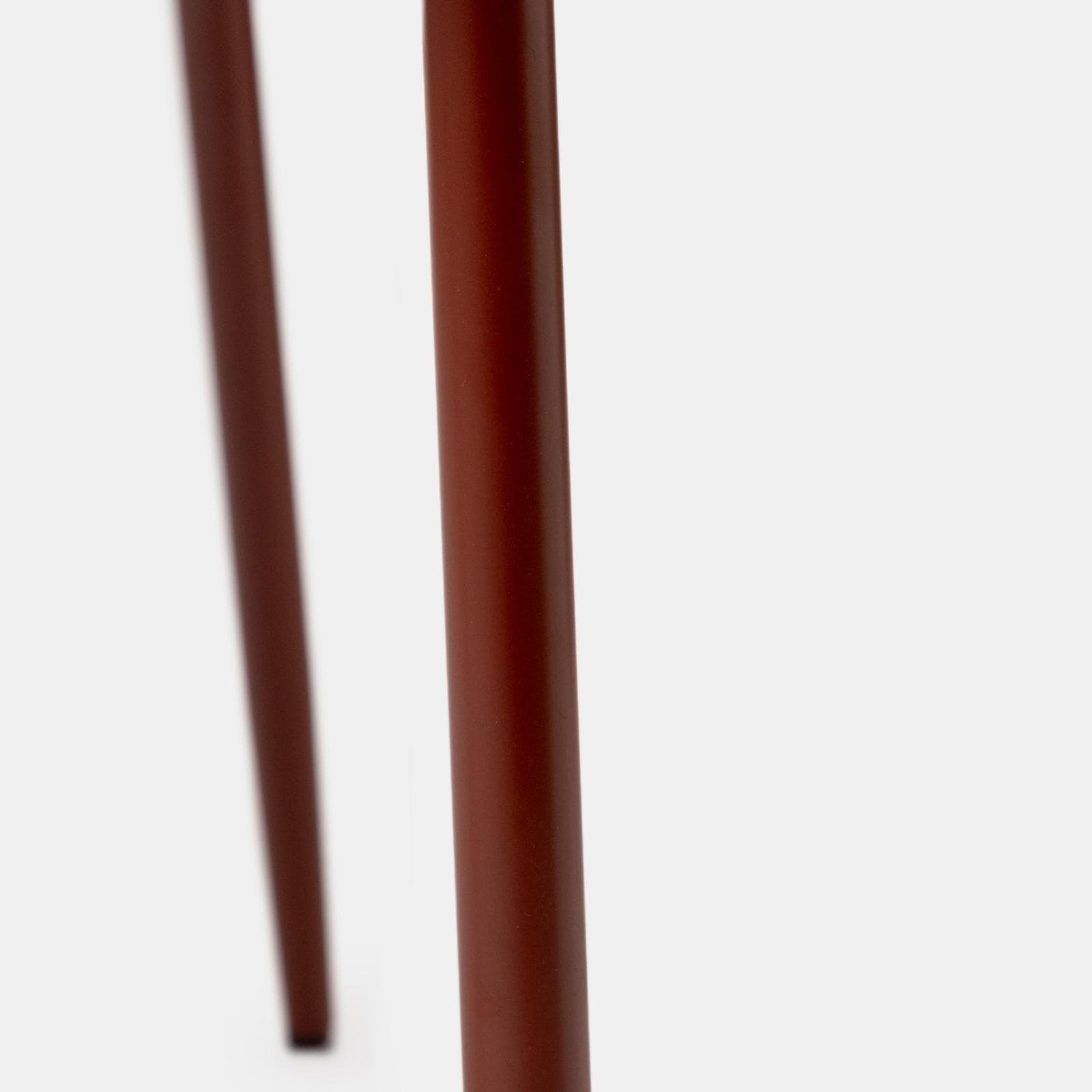 Set 2 sedie in ciniglia rosa antico con gambe in metallo terracotta - Myba