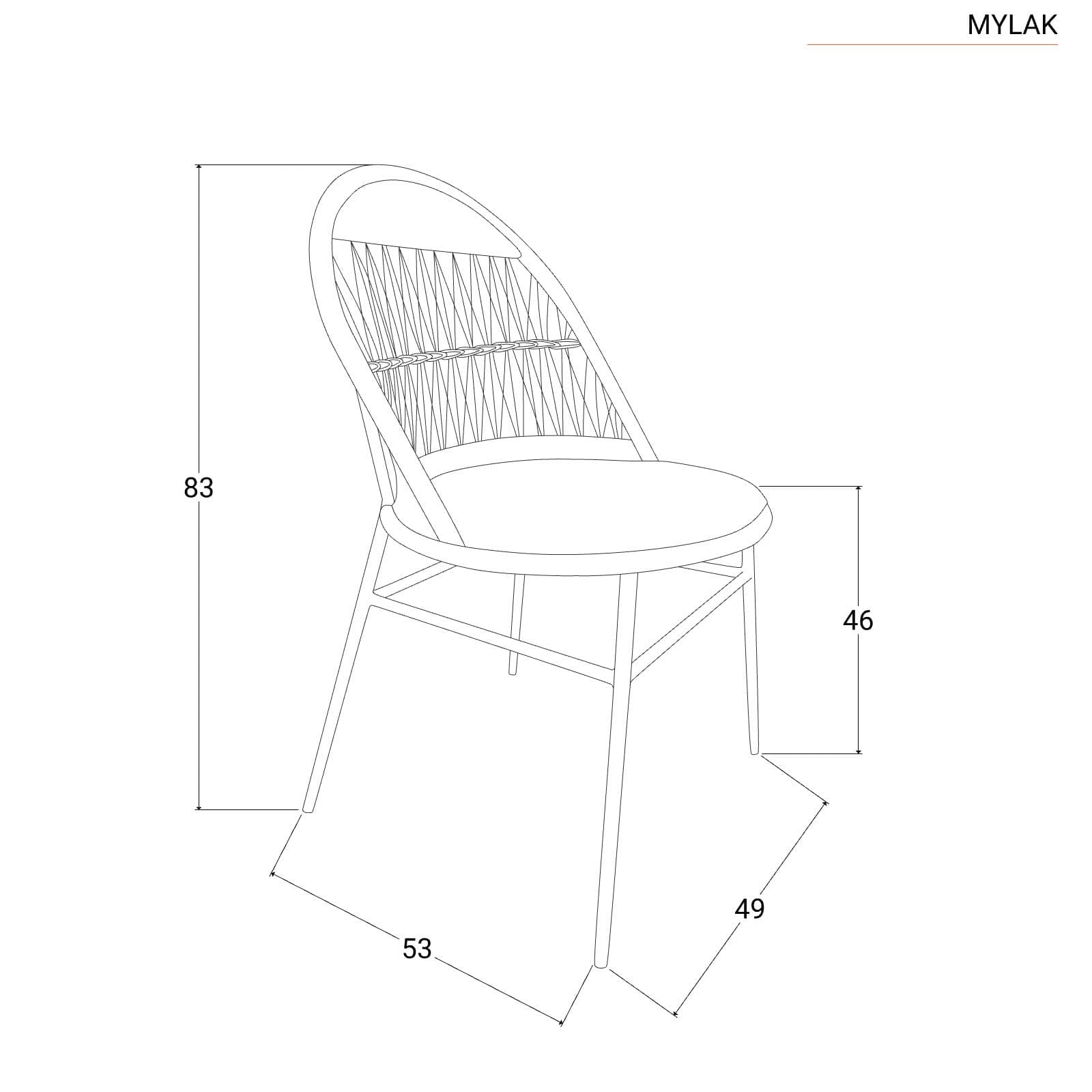 Set 2 sedie in polyrattan naturale - Mylak