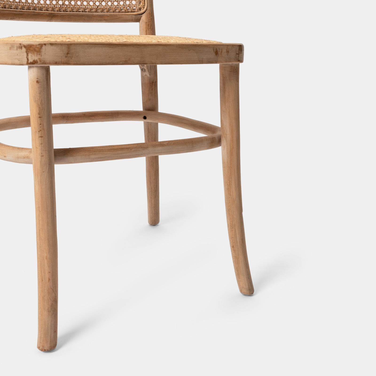 Set 2 sedie in rattan naturale con schienale intreccio viennese - Archara