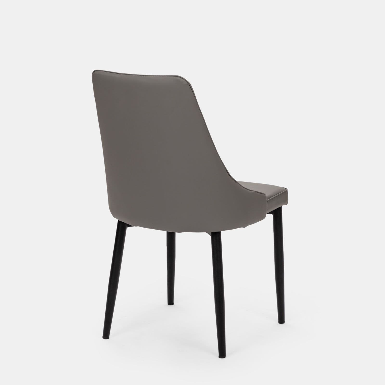 Set 2 sedie in similpelle grigio - Divina