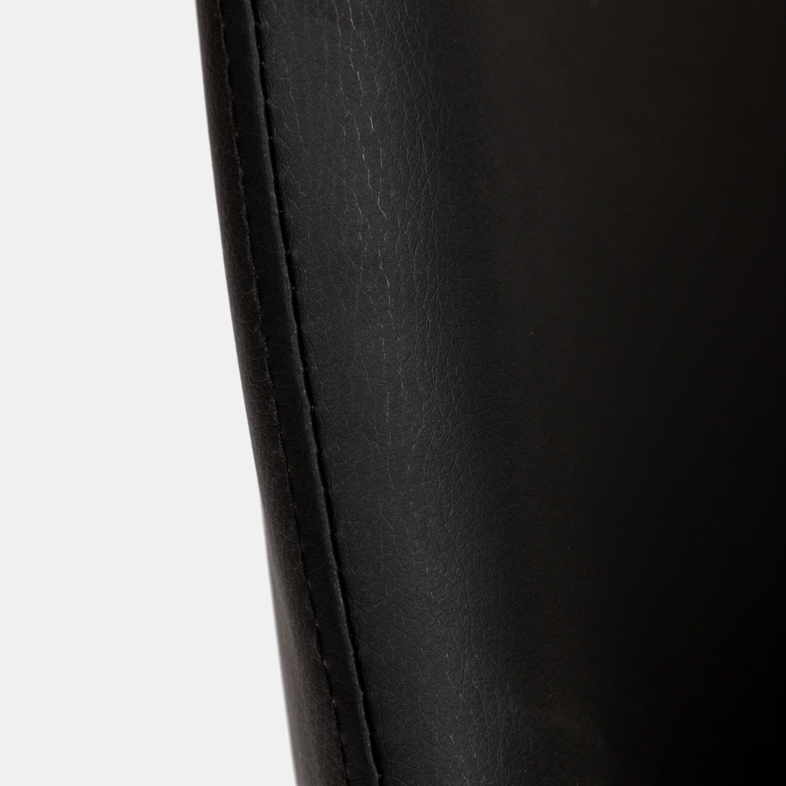 Set 2 sedie in similpelle e gambe in metallo nero - Puebla