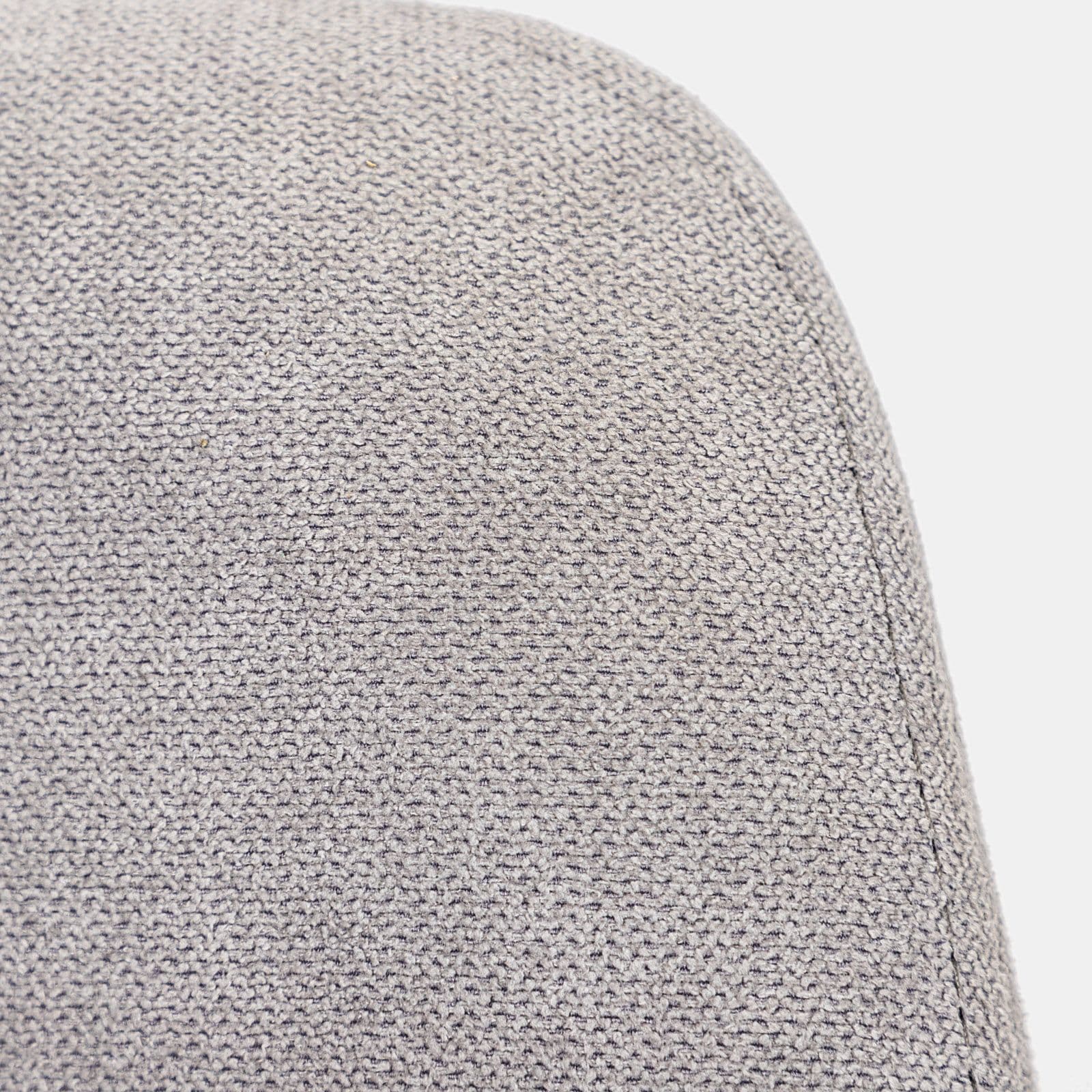 Set 2 sedie in tessuto grigio chiaro con gambe in metallo nero - Accent