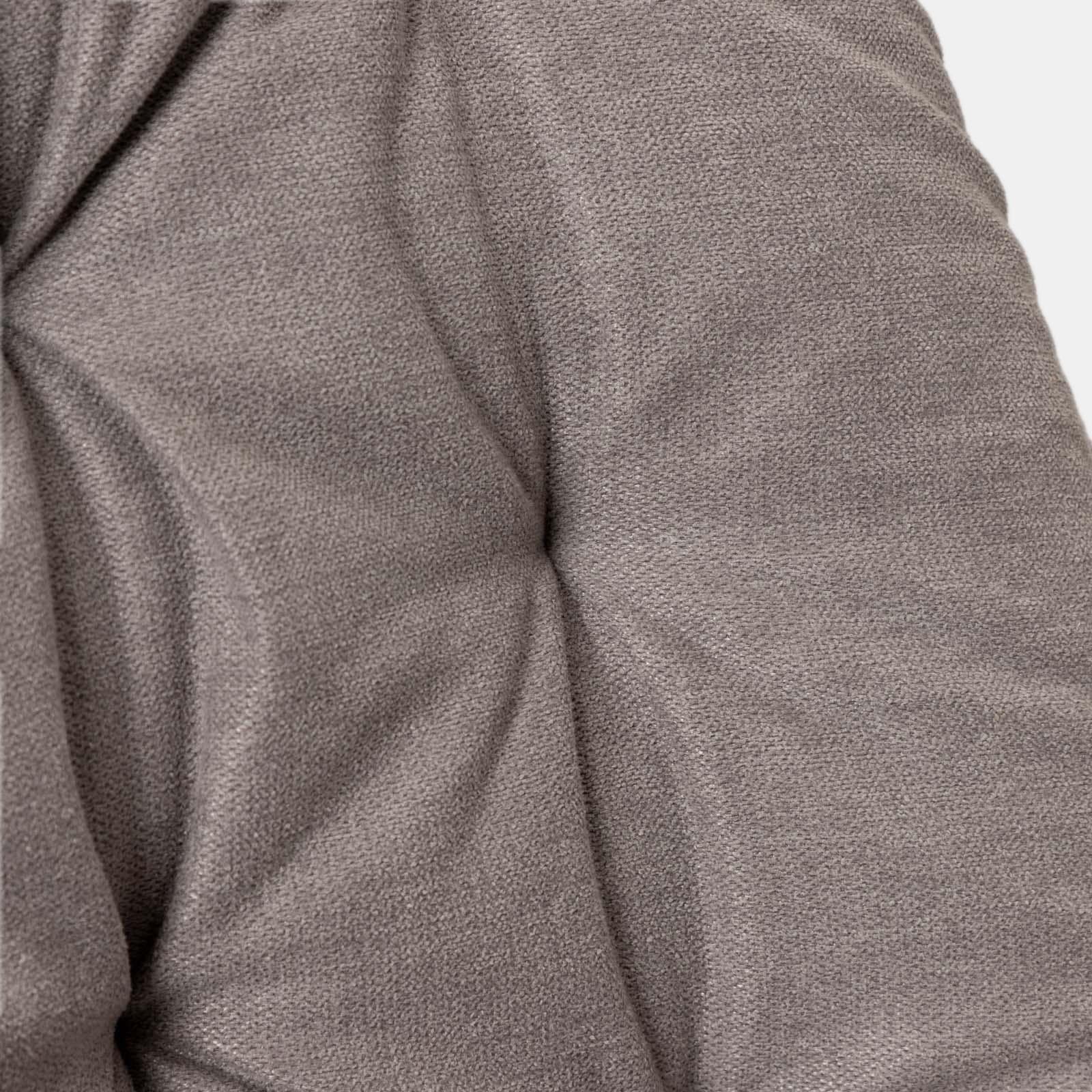 Set 2 sedie in tessuto grigio con gambe in metallo nero e maniglia posteriore - Fraser