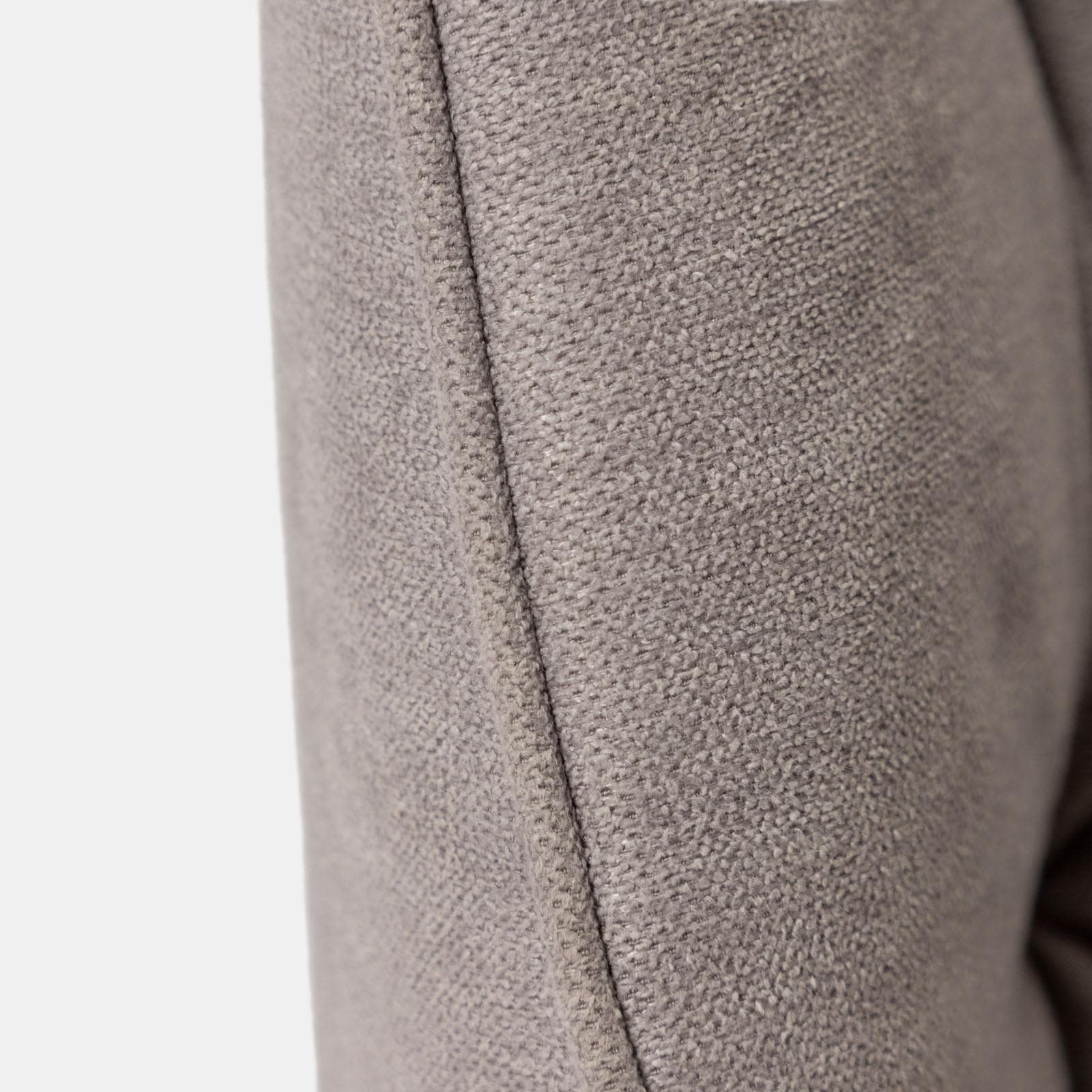 Set 2 sedie in tessuto grigio con gambe in metallo nero e maniglia posteriore - Fraser
