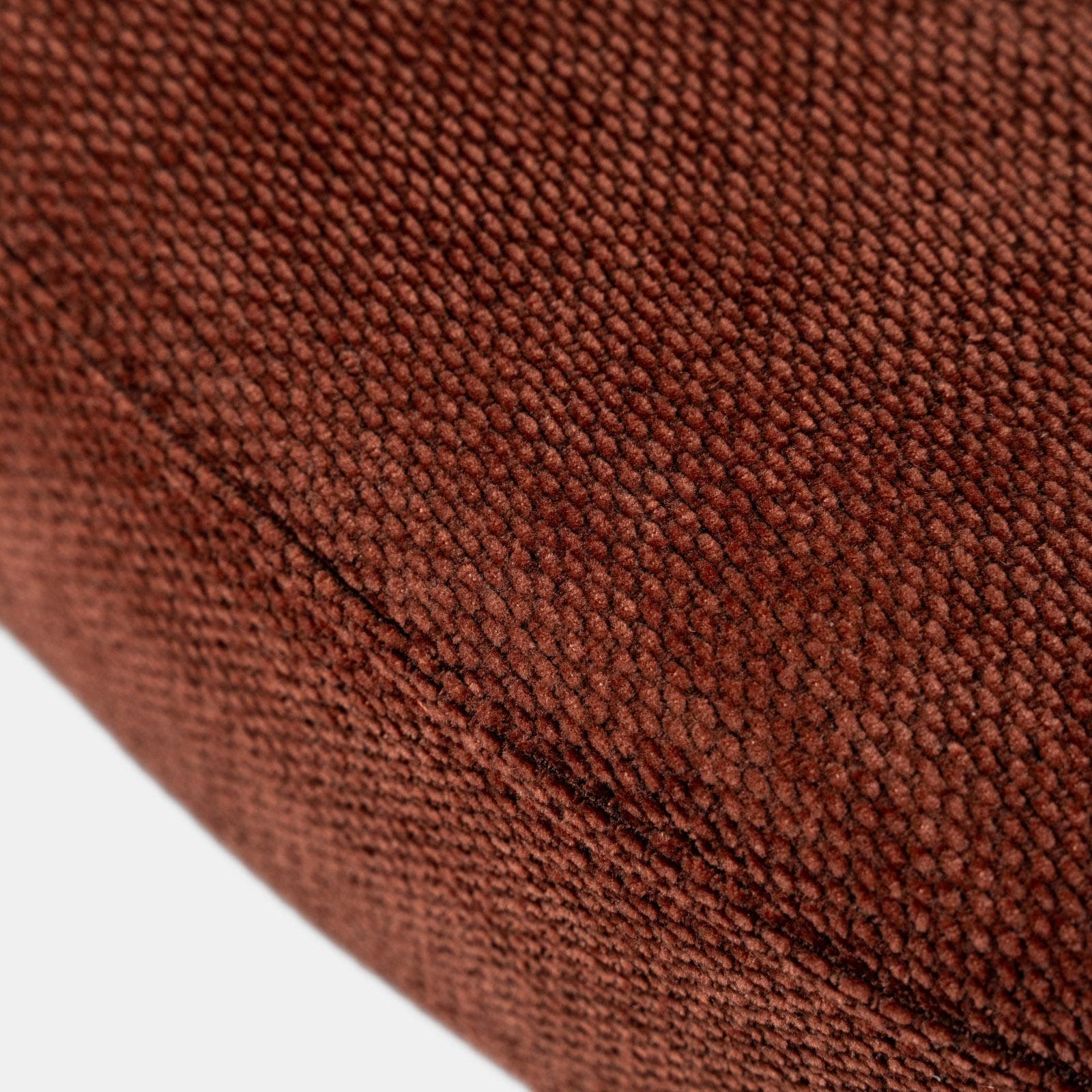 Set 2 sedie in tessuto terracotta con gambe in metallo nero - Calista