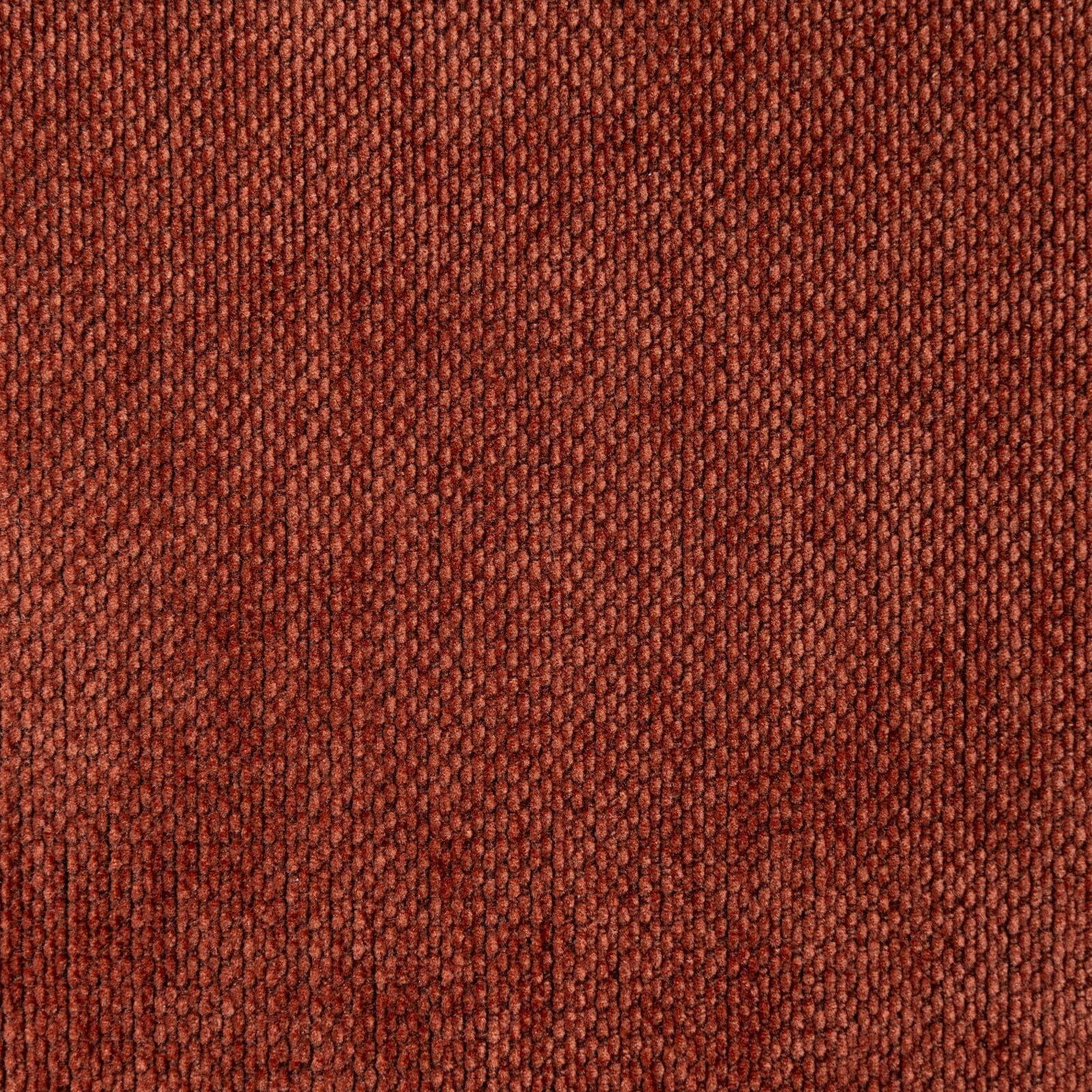Set 2 sedie in tessuto terracotta con gambe in metallo nero - Calista
