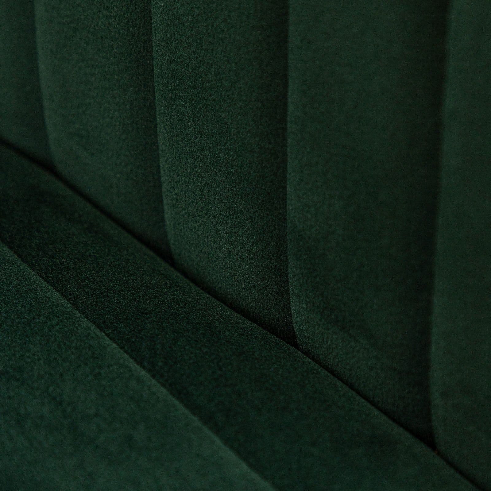Set 2 sedie in velluto verde scuro e gambe in metallo nero - Vanus