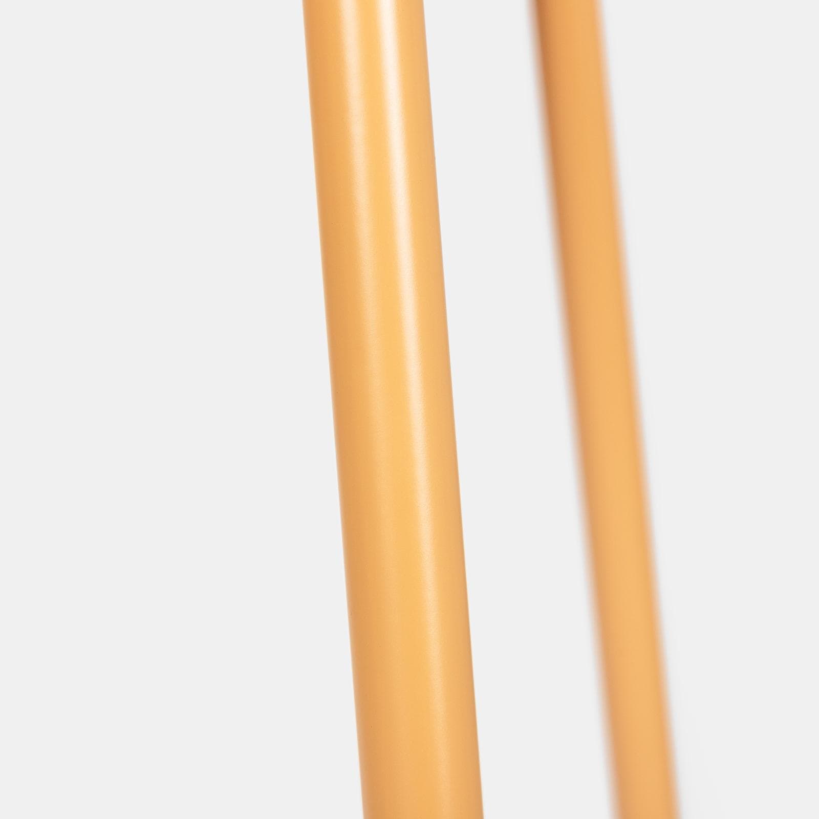 Set 2 sgabelli in similpelle con struttura in metallo senape - Drusilla