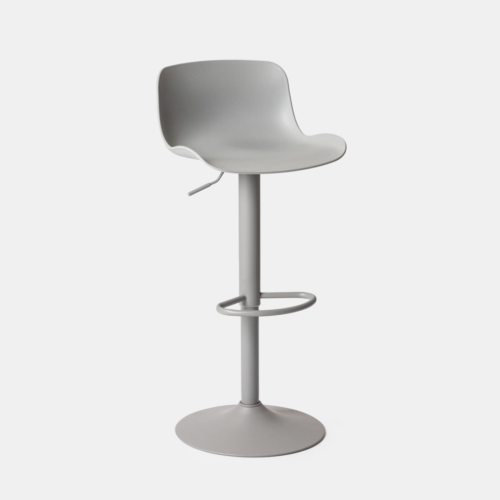 Set 2 sgabelli in polipropilene grigio - Lukin