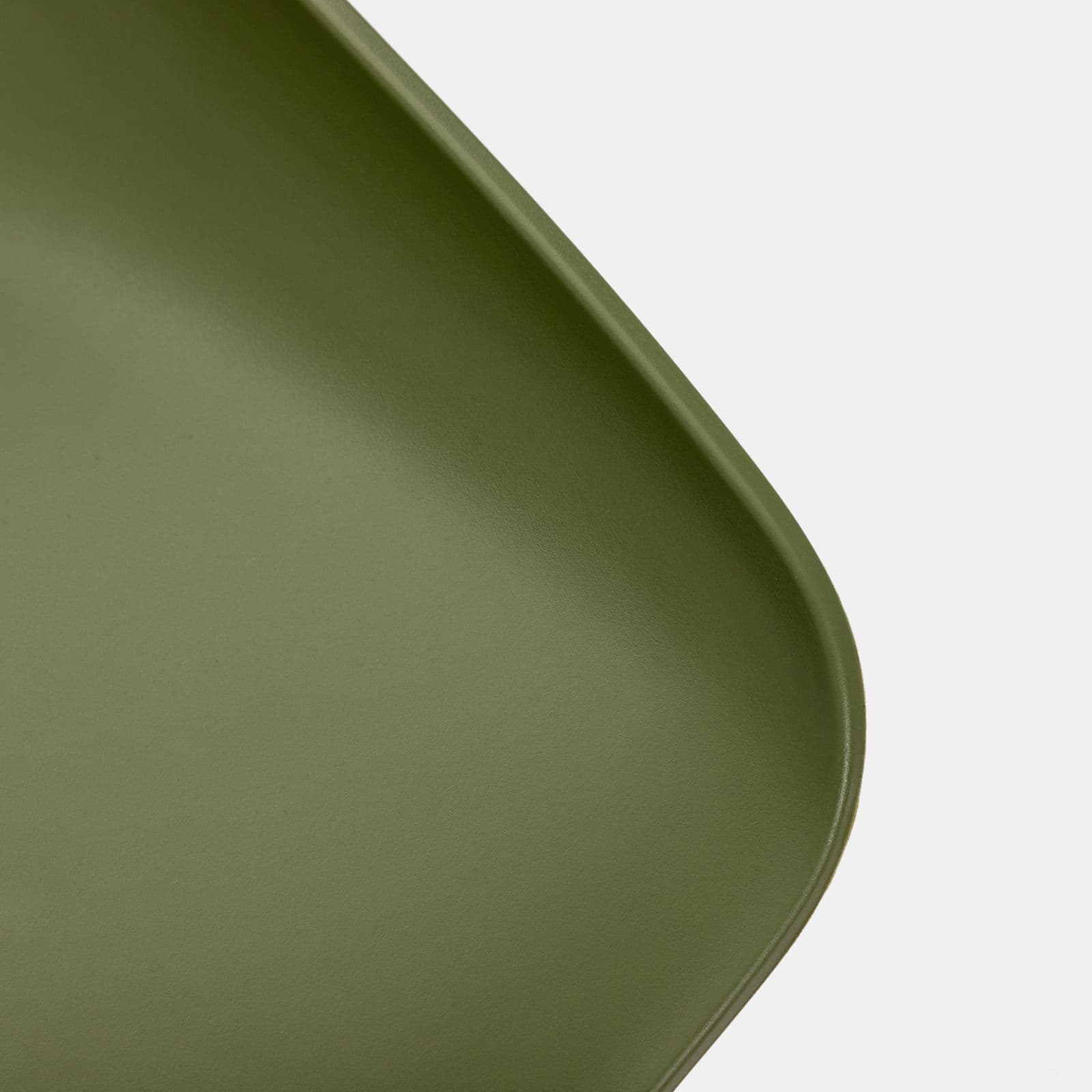 Set 2 sgabelli in polipropilene verde con gambe in metallo - Breccia