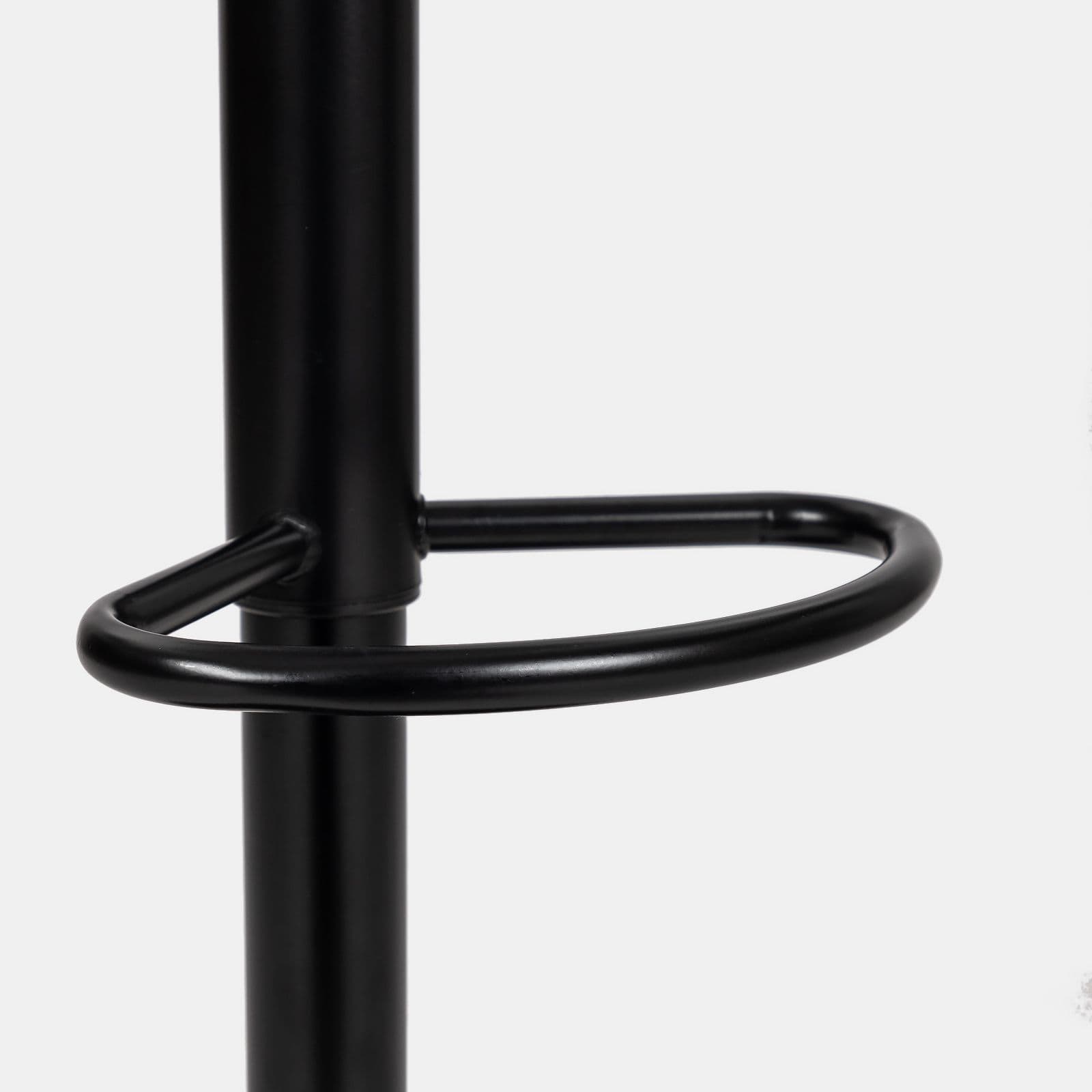 Set 2 sgabelli in similpelle nero con seduta bianca - Kriton