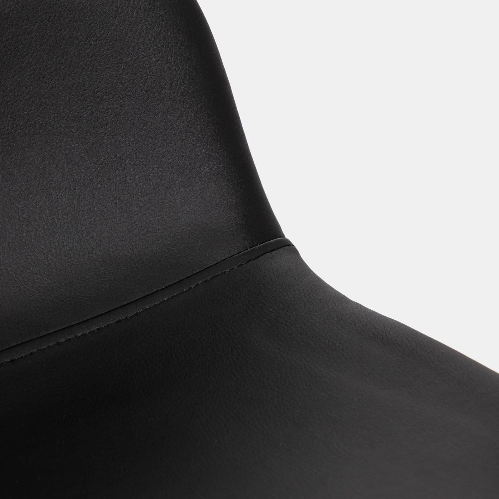 Set 2 sgabelli in similpelle nero - Kirda