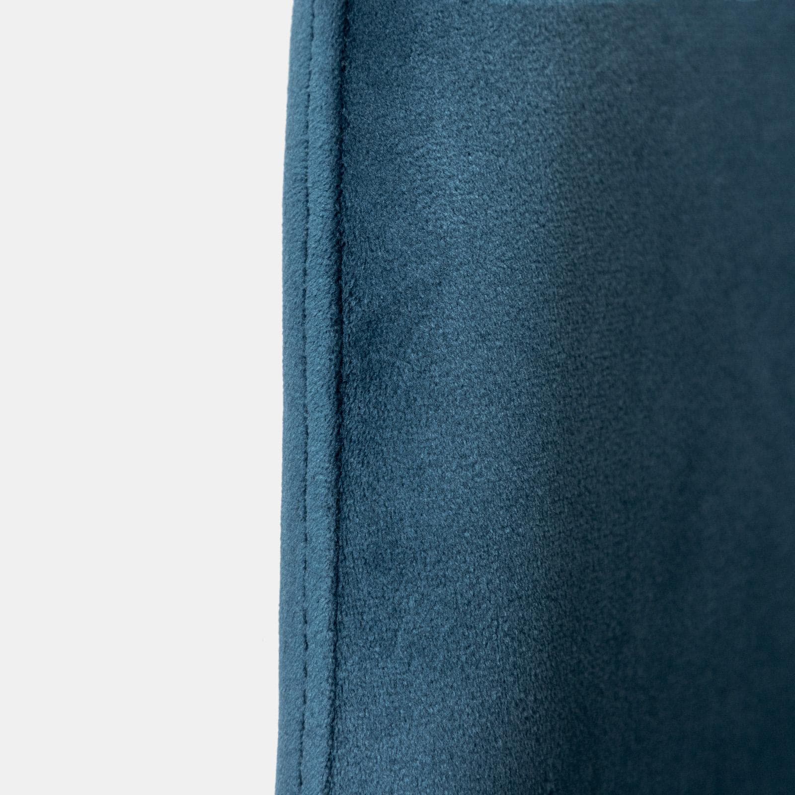 Set 2 sgabelli in velluto blu con gambe in metallo nere - Finesse