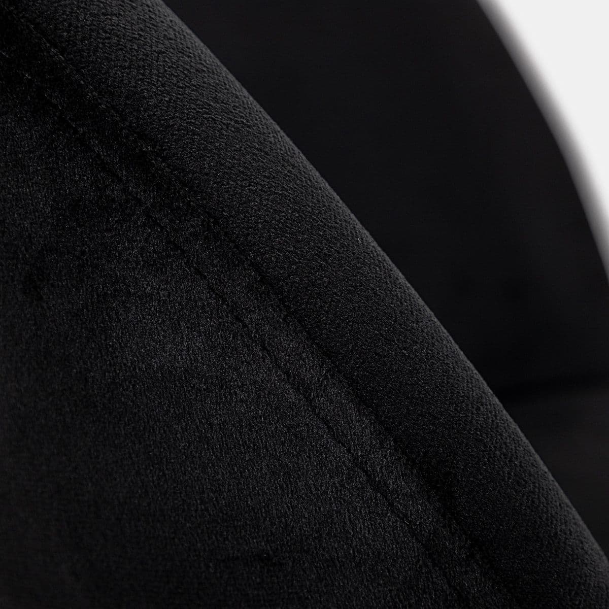 Set 2 sgabelli in velluto nero con gambe oro - Melt