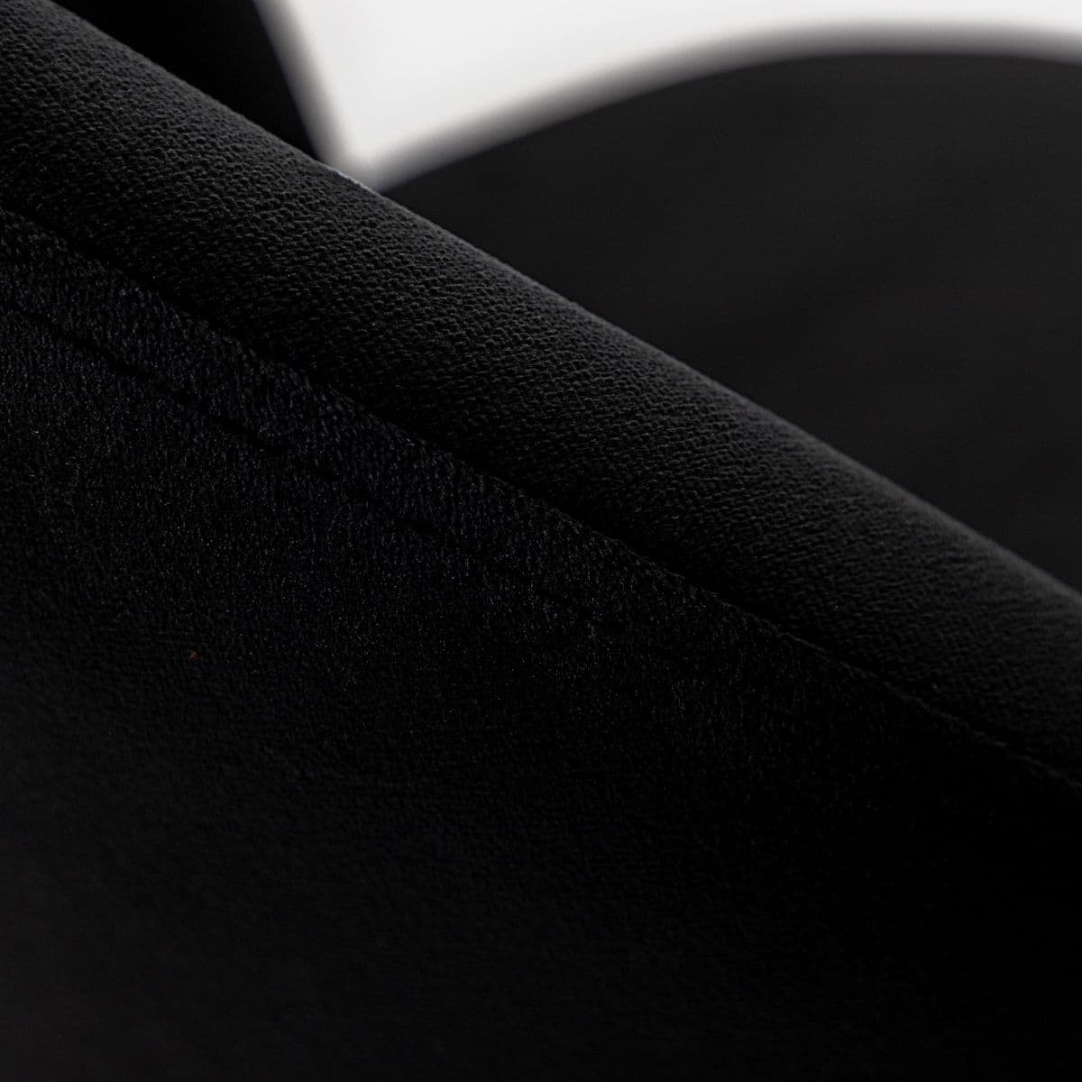 Set 2 sgabelli in velluto nero con gambe oro - Melt
