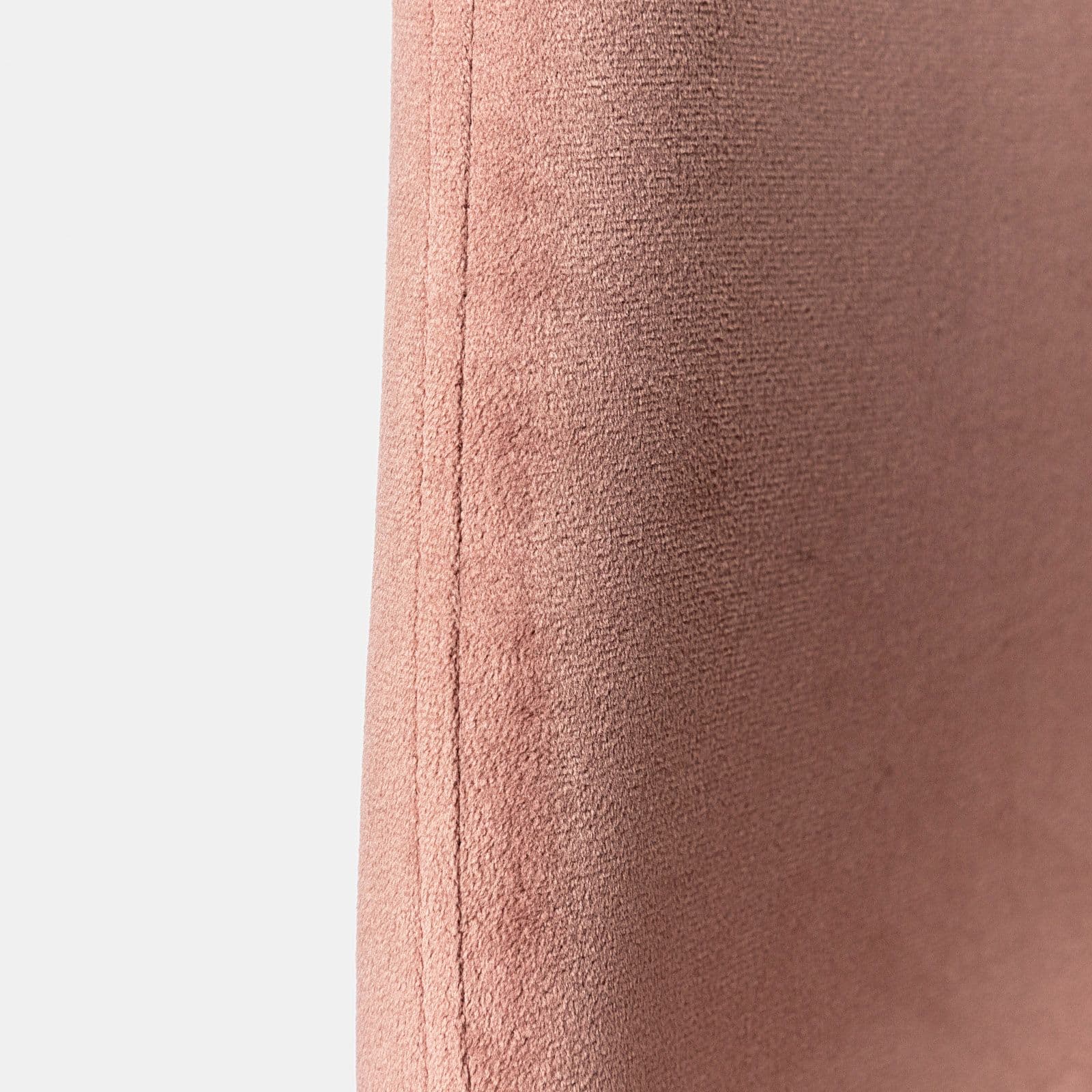 Set 2 sgabelli in velluto rosa antico con gambe in metallo nere - Finesse