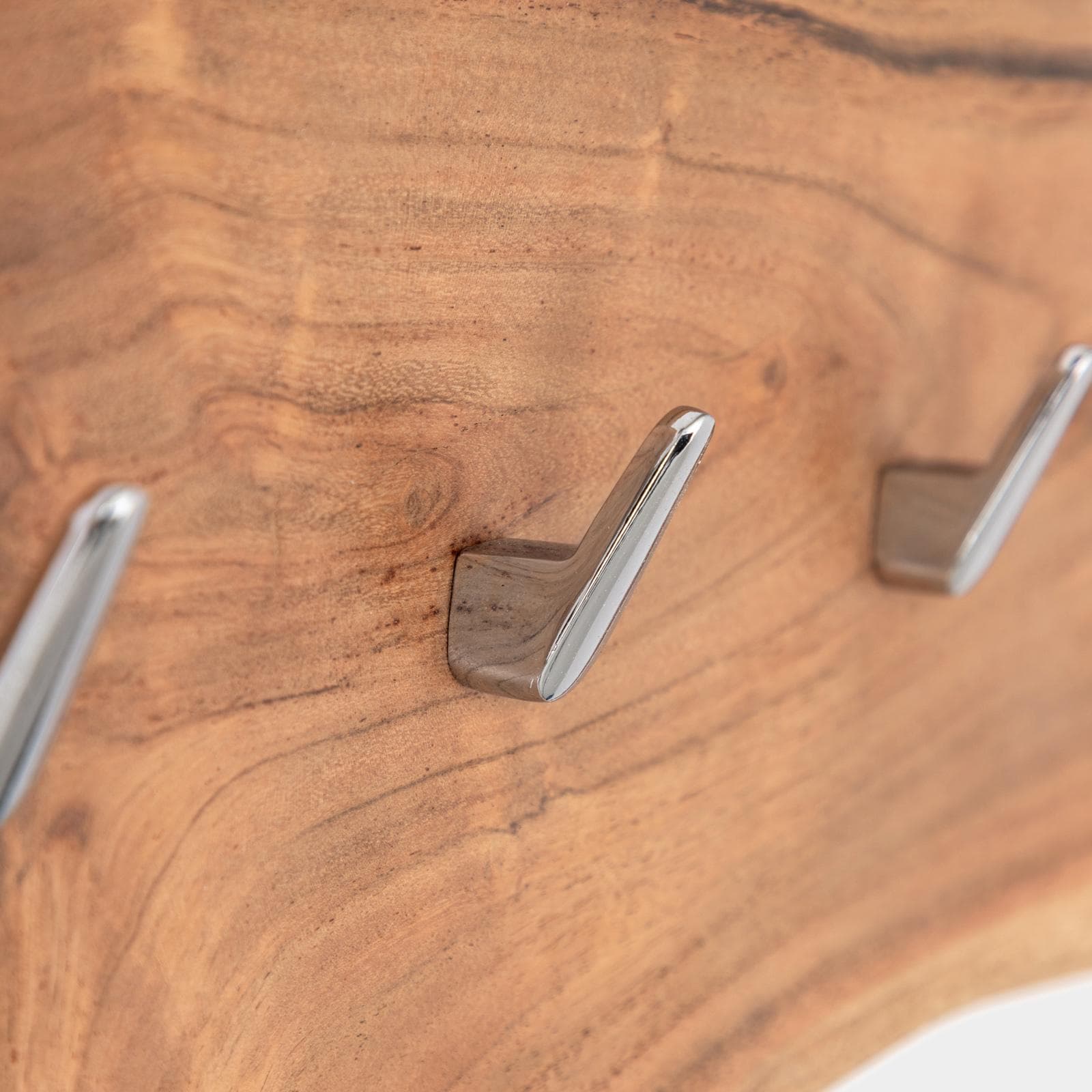 Set 3 appendiabiti in legno di acacia - Freia Stone