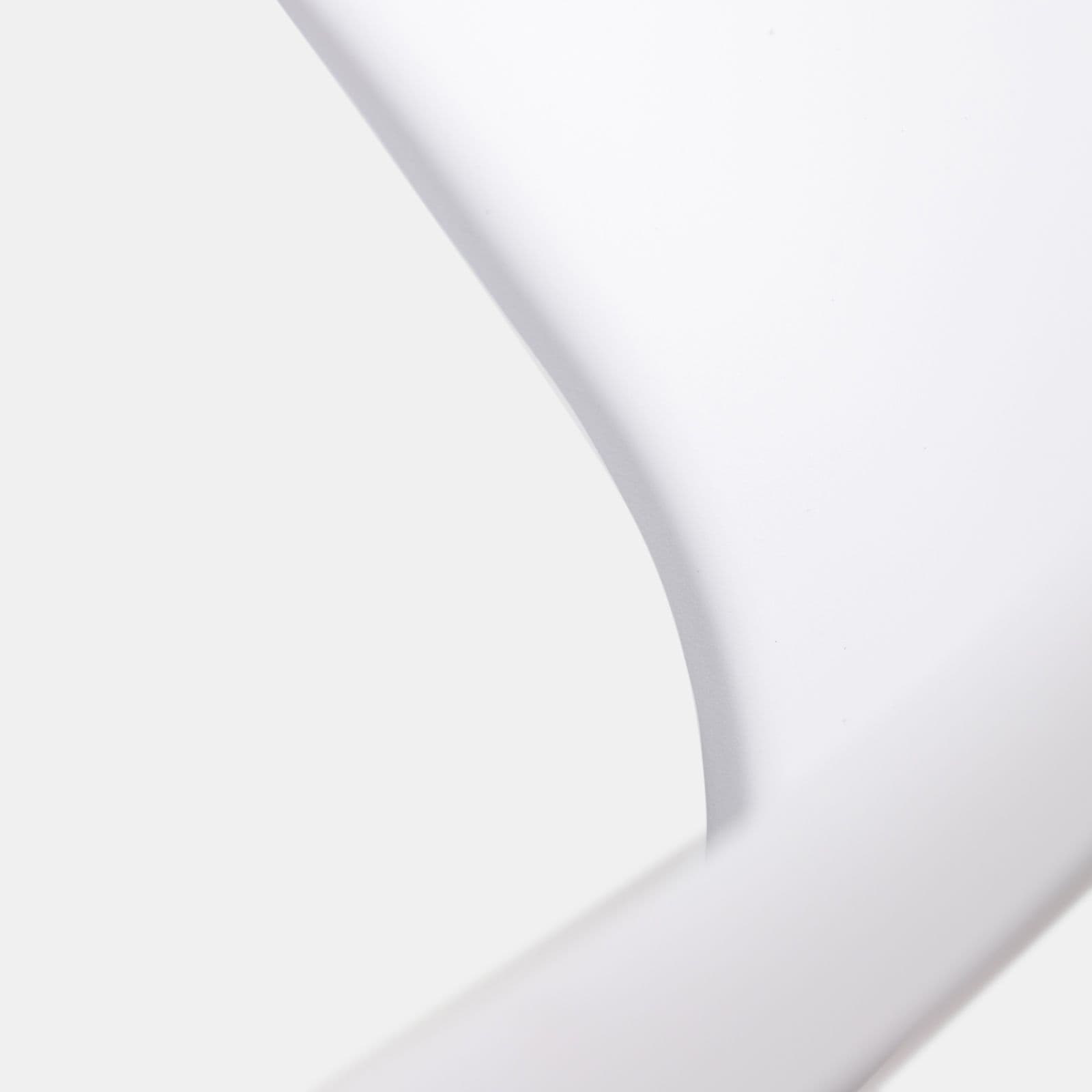 Set 2 sedie in polipropilene bianco con cuscino in similpelle e gambe in legno - Parva