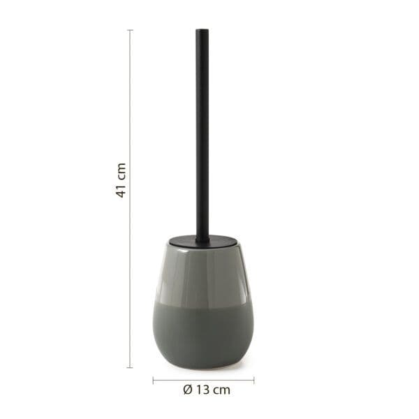 Set 5 accessori da appoggio in ceramica verde salvia - Wilma di Gedy