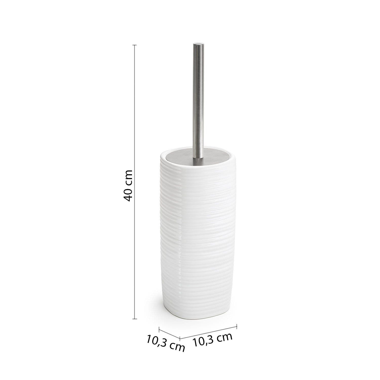 Set 4 accessori d'appoggio in ceramica bianco - Kelly di Gedy