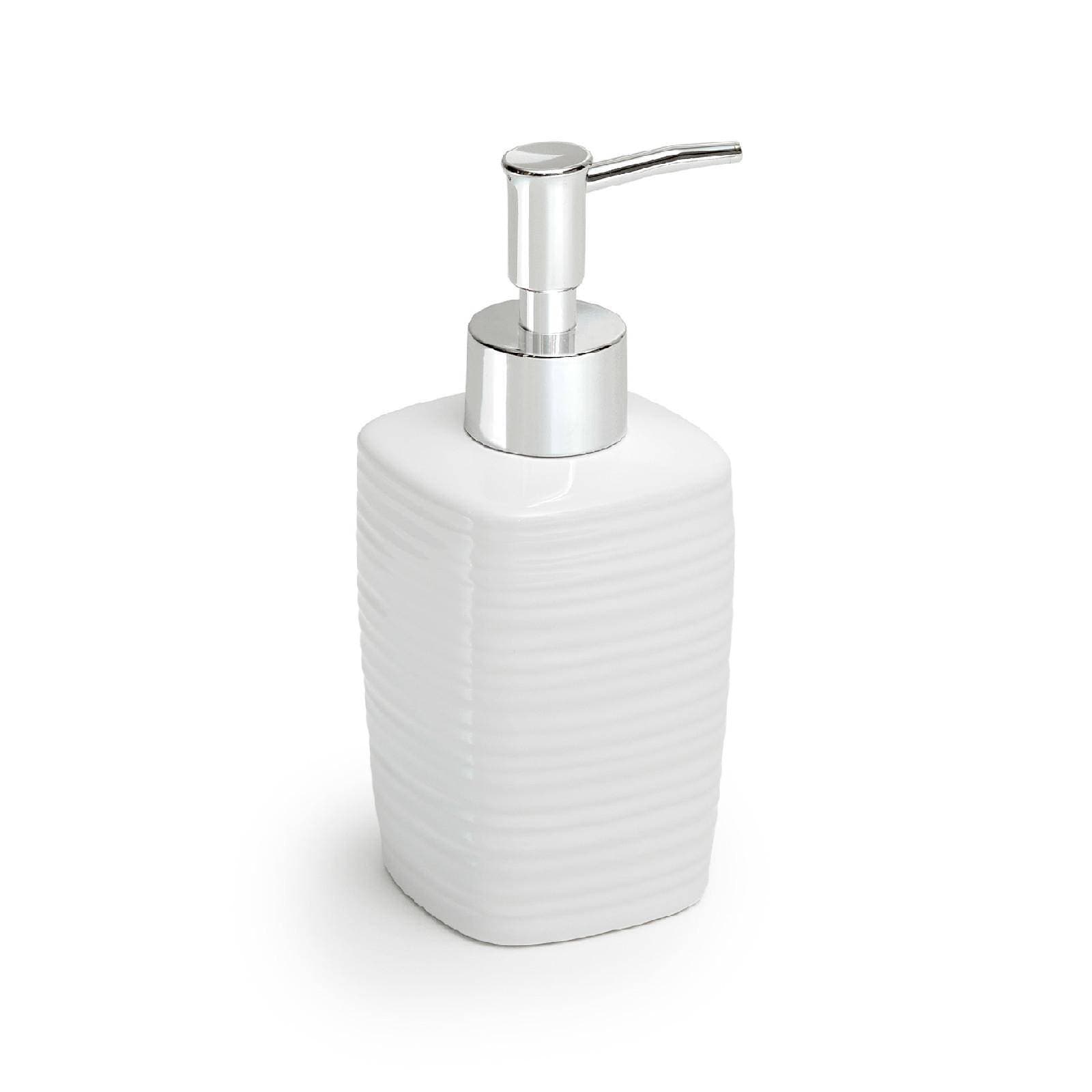 Set 4 accessori d'appoggio in ceramica bianco - Kelly di Gedy