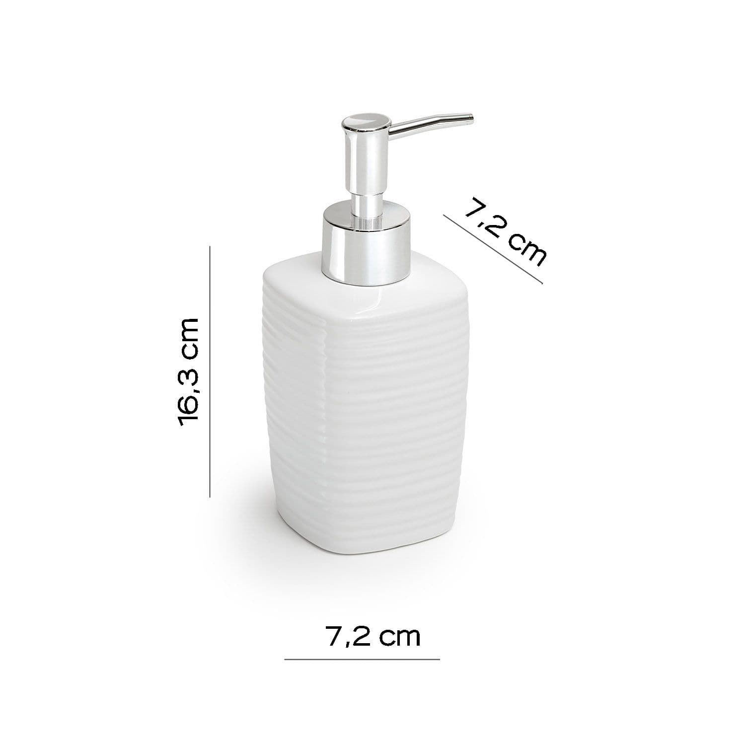 Set 4 accessori d'appoggio in ceramica bianco - Kelly di Gedy