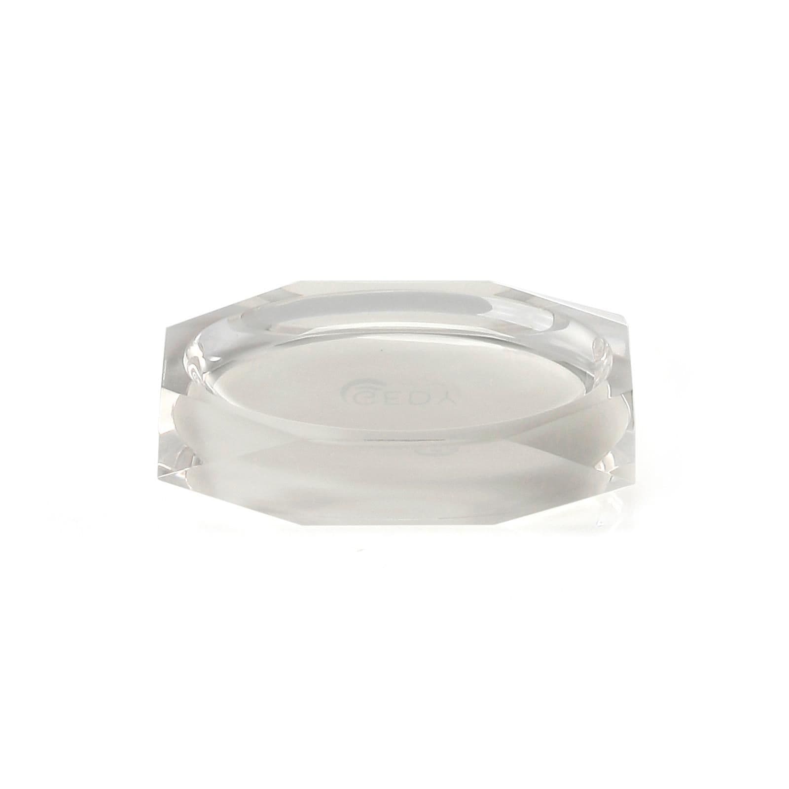 Set 4 accessori appoggio bianco e trasparente - Chanelle di Gedy