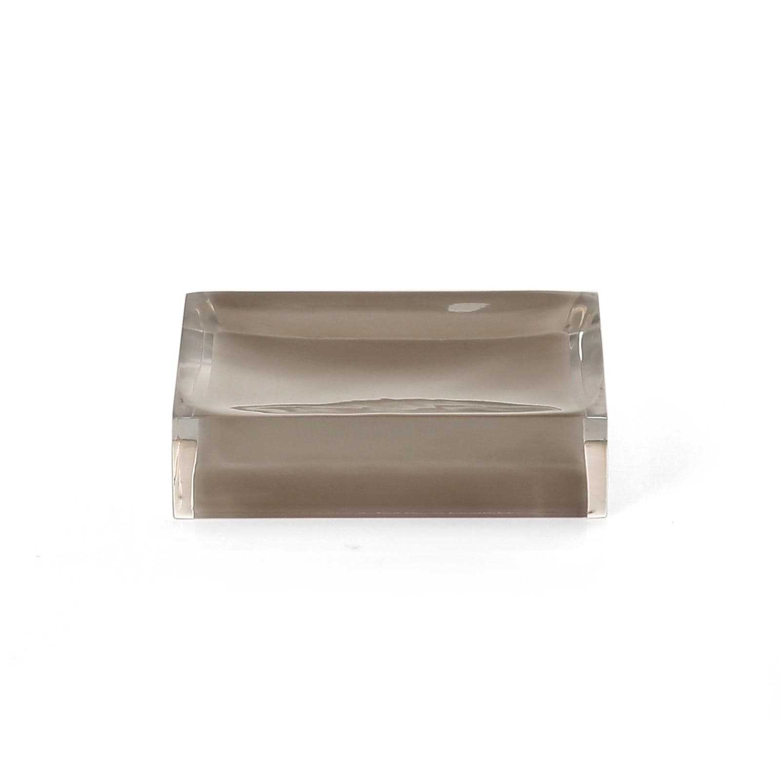 Set 4 accessori da appoggio tortora e trasparente - Rainbow di Gedy