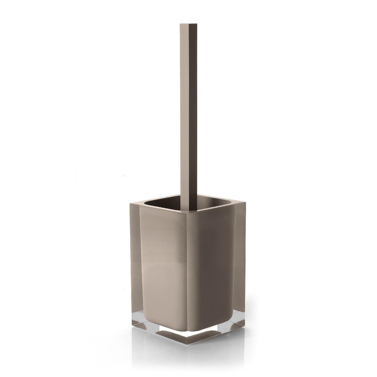 Set 4 accessori da appoggio tortora e trasparente - Rainbow di Gedy