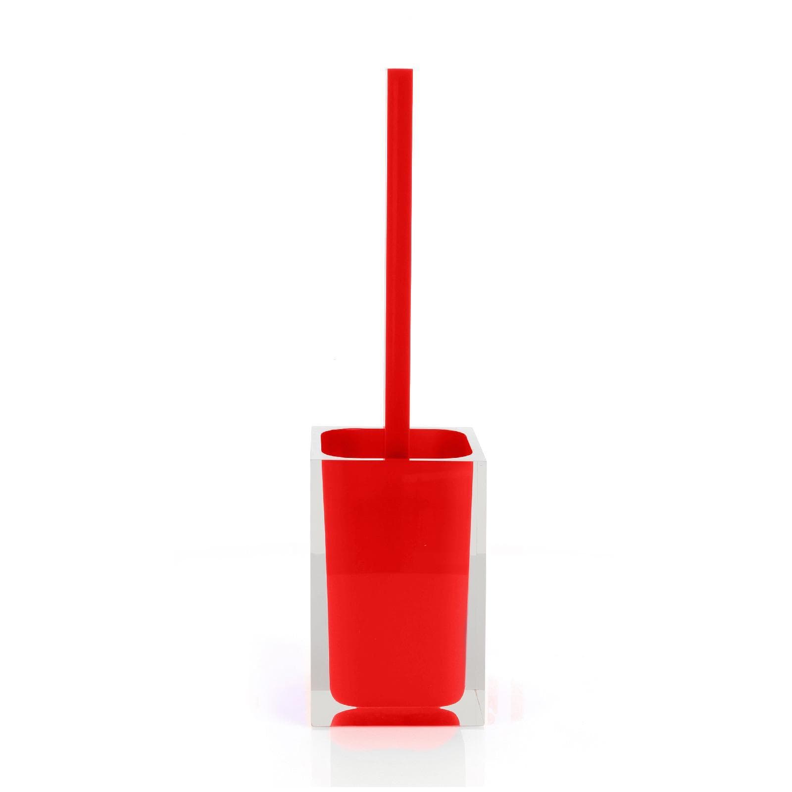 Set 4 accessori da appoggio rosso e trasparente - Rainbow di Gedy