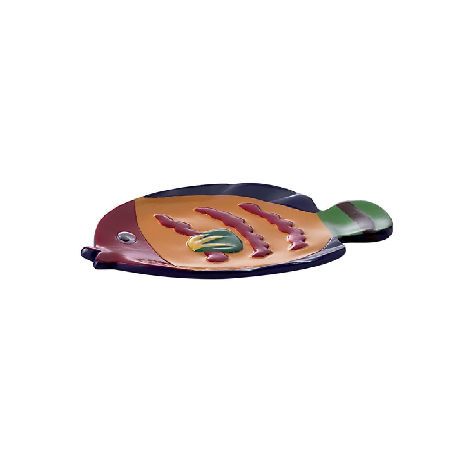 Set 4 accessori appoggio in resina turchese con fantasia marina - Dori di Gedy