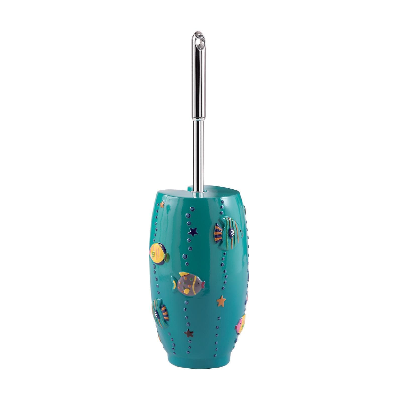 Set 4 accessori appoggio in resina turchese con fantasia marina - Dori di Gedy