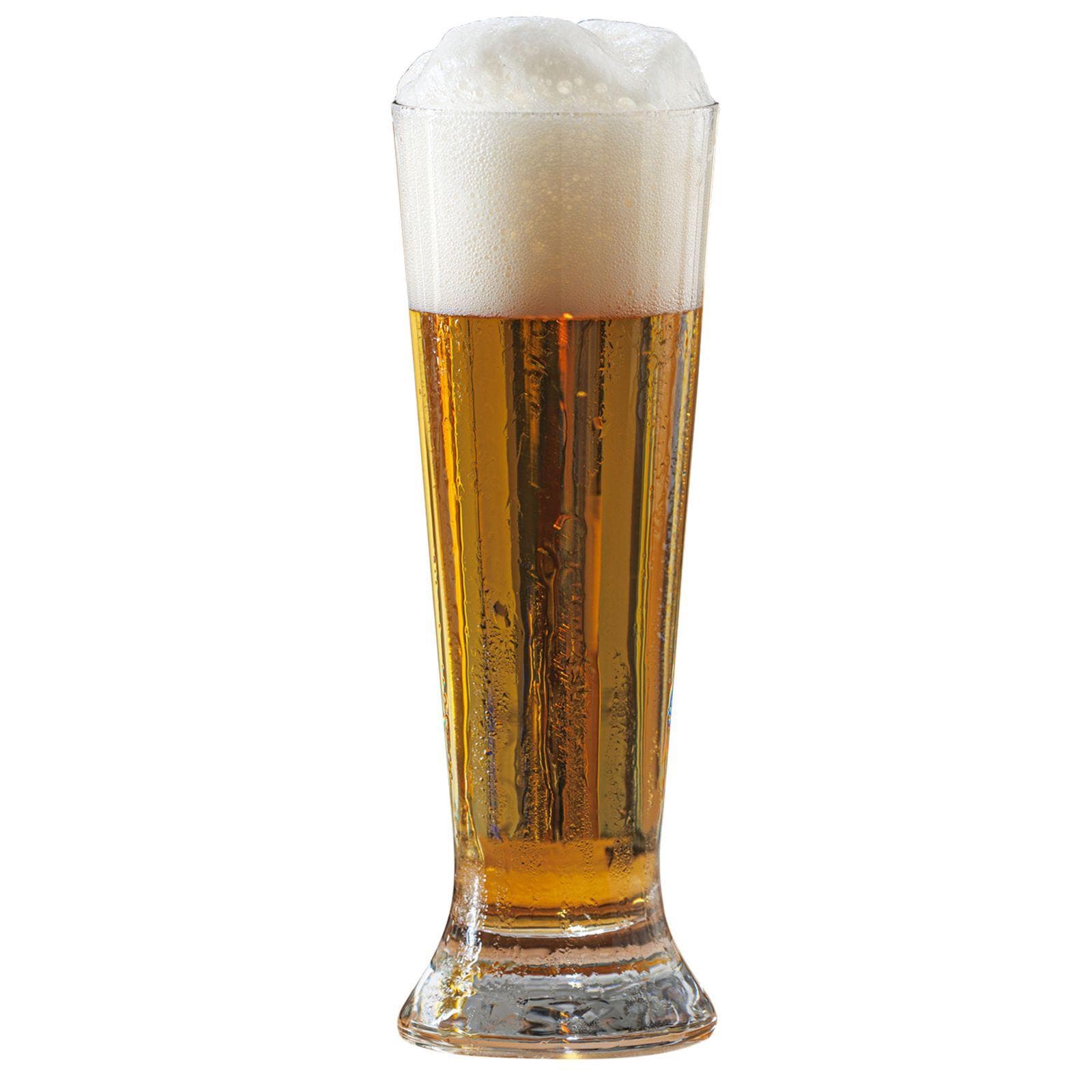 Set 4 bicchieri altri 37 cl da birra in vetro trasparentre