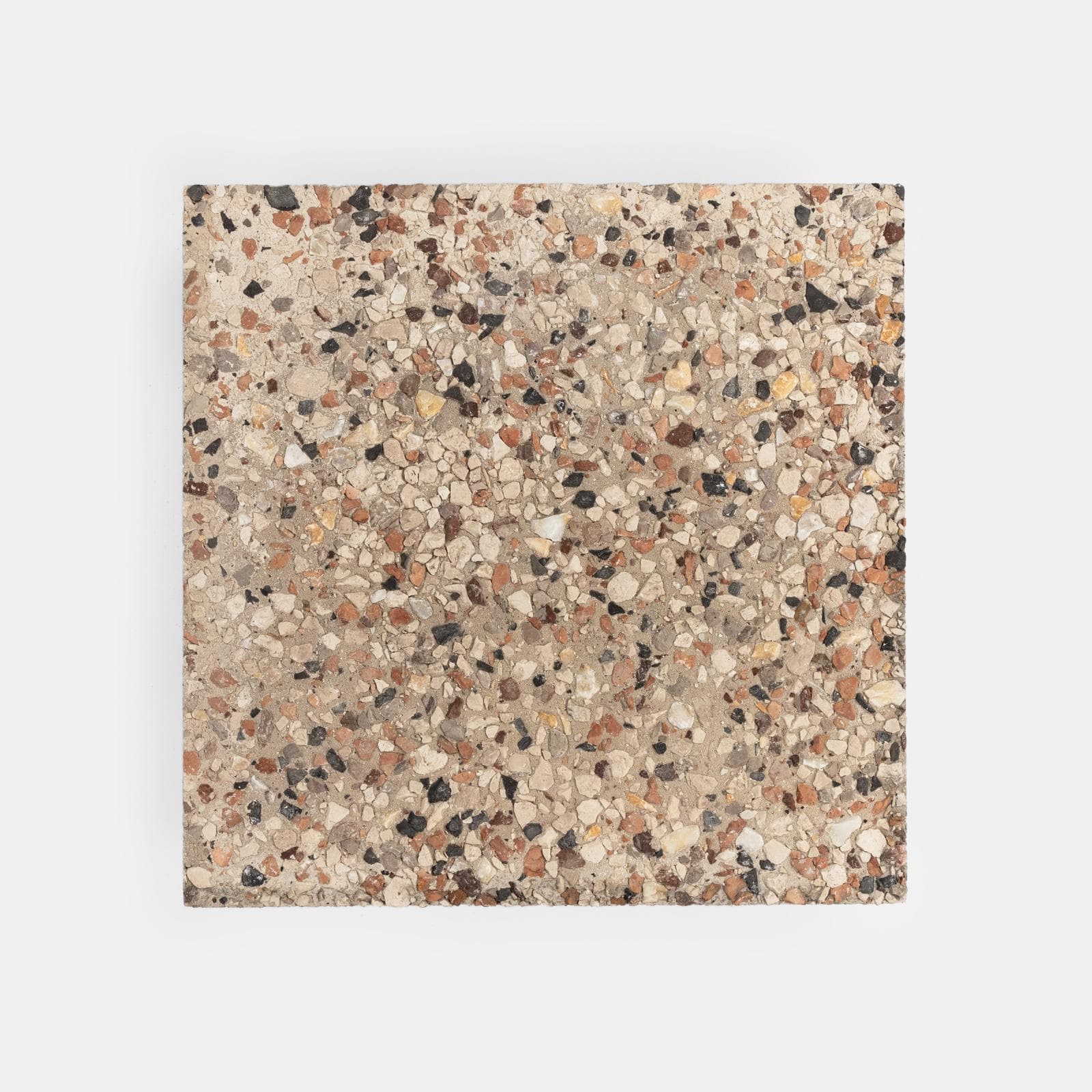 Set 4 marmette 50x50 cm per base ombrellone in ghiaia da 20 kg