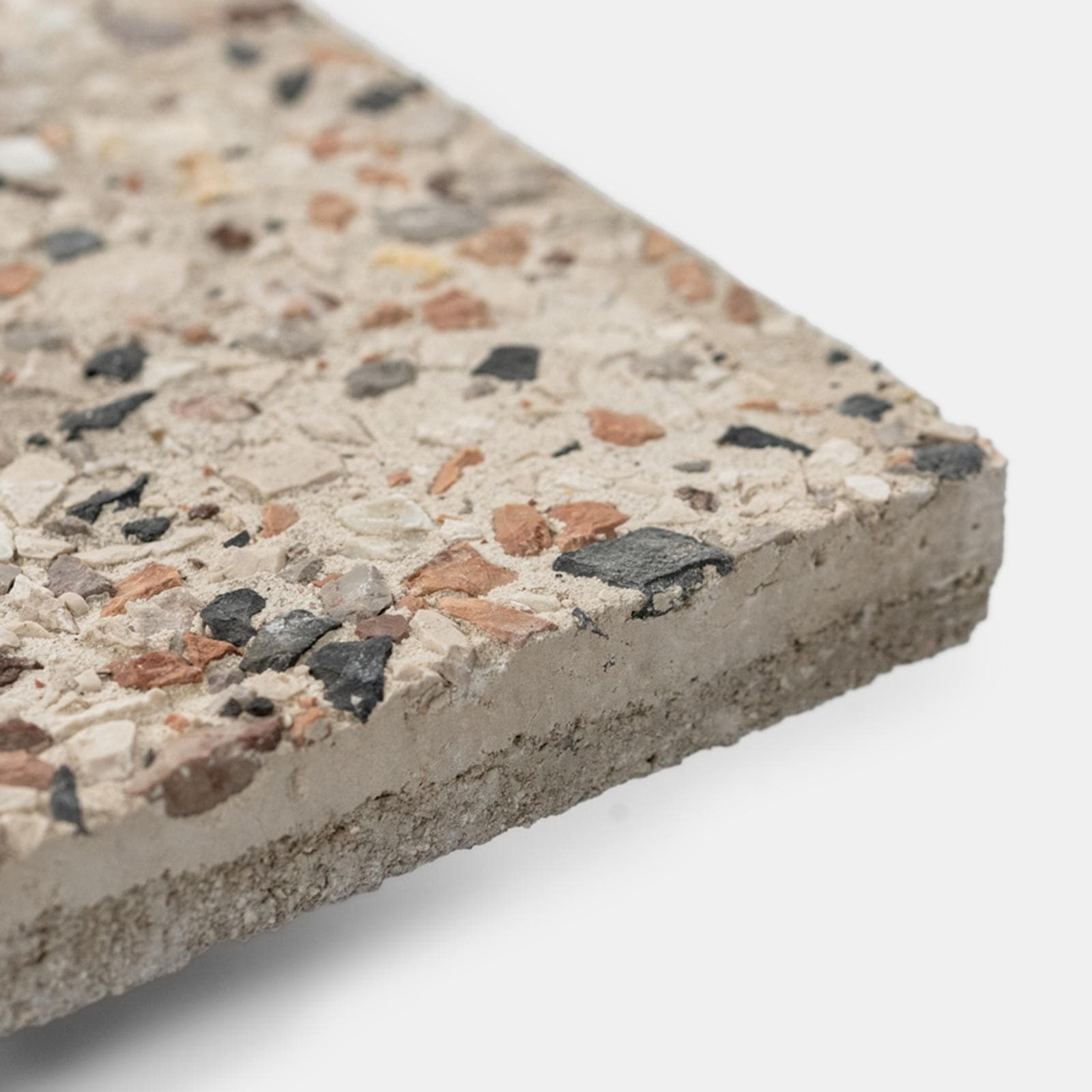 Set 4 marmette 50x50 cm per base ombrellone in ghiaia da 20 kg