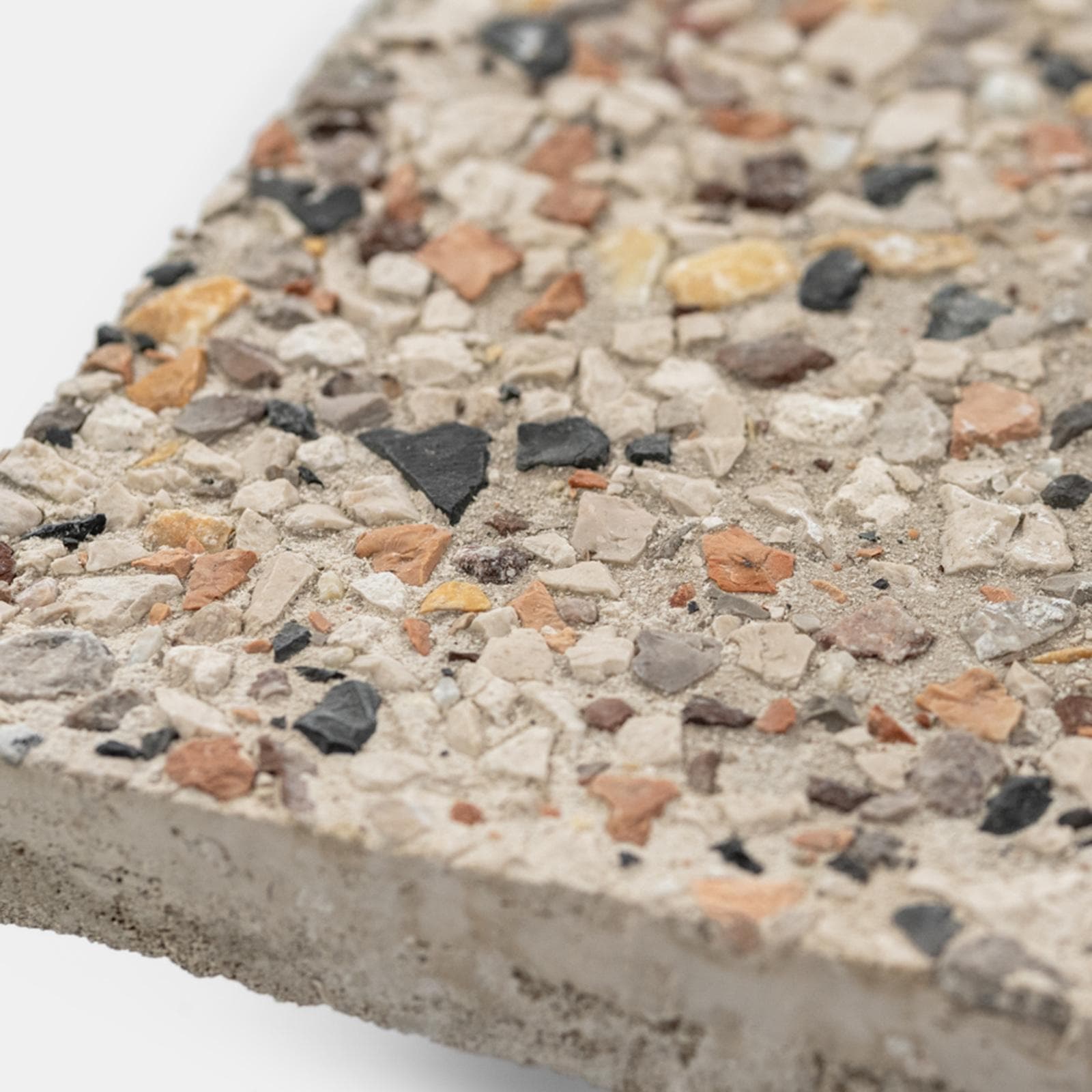 Set 4 marmette 50x50 cm per base ombrellone in ghiaia da 20 kg