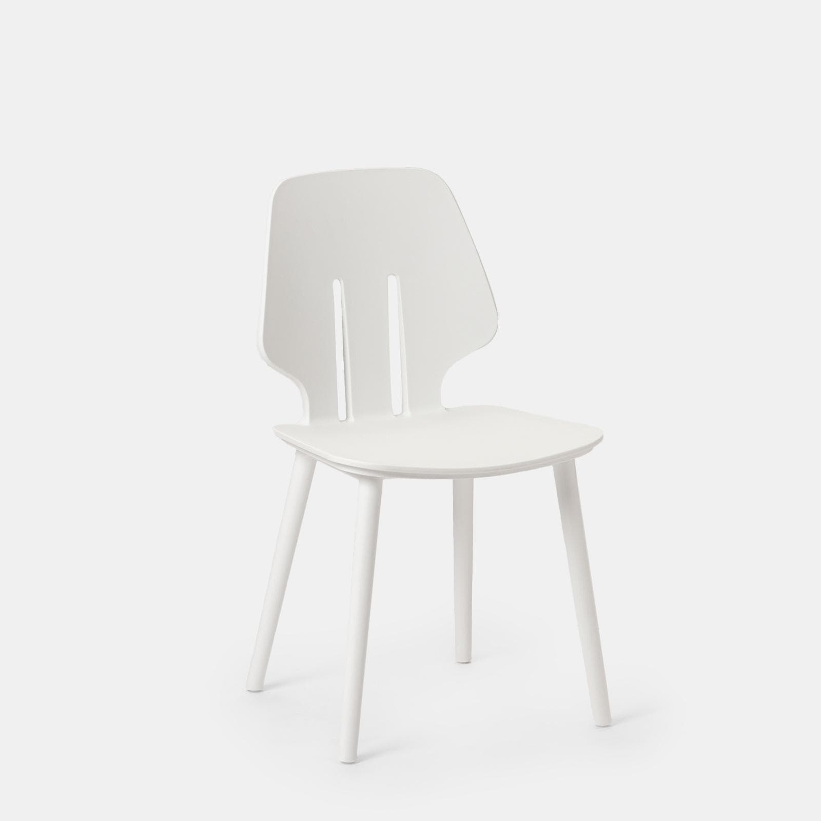 Set 4 sedie da giardino in polipropilene bianco - Brillac