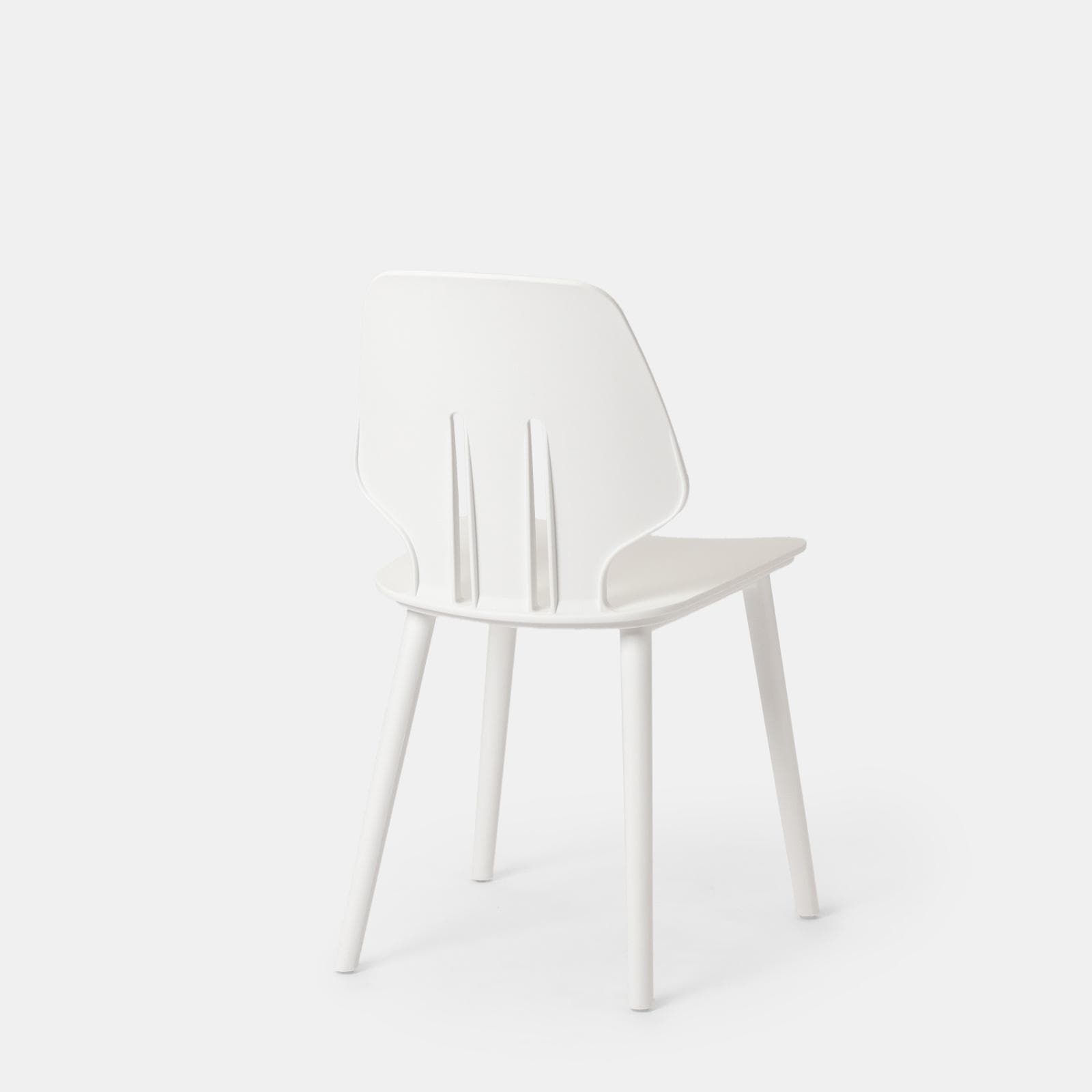 Set 4 sedie da giardino in polipropilene bianco - Brillac
