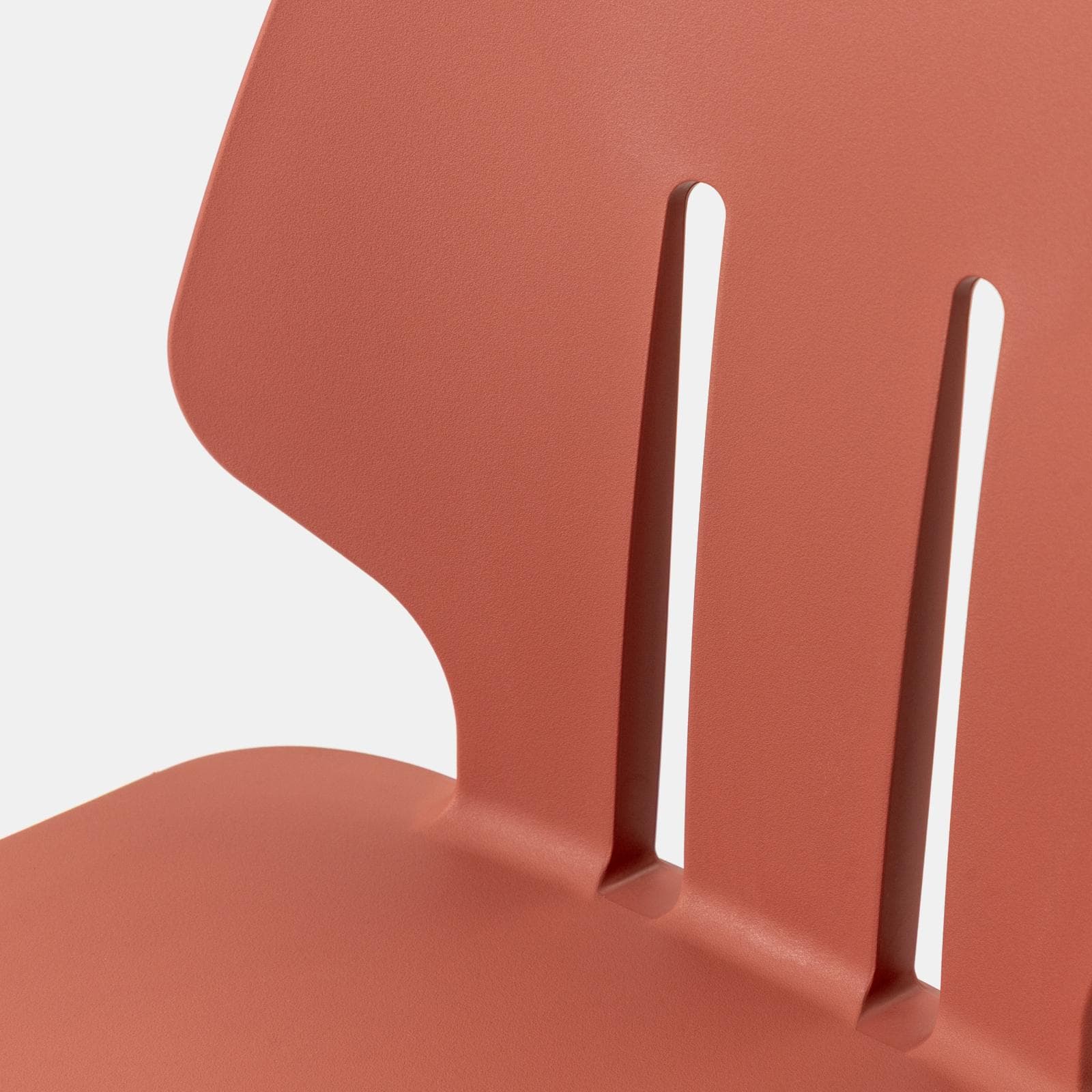 Set 4 sedie da giardino in polipropilene terracotta - Brillac