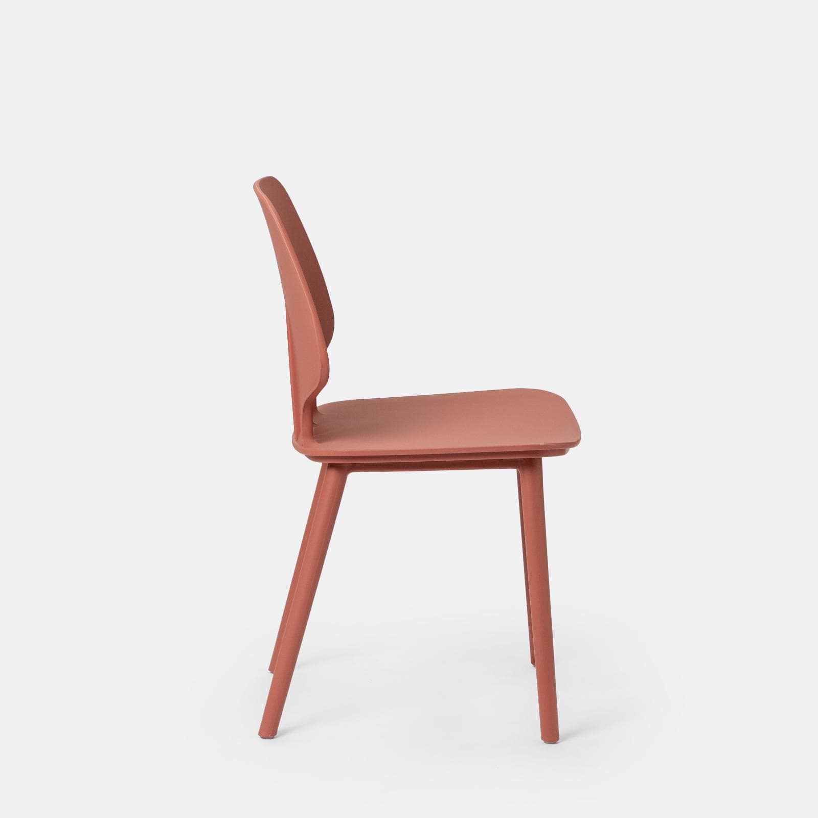 Set 4 sedie da giardino in polipropilene terracotta - Brillac