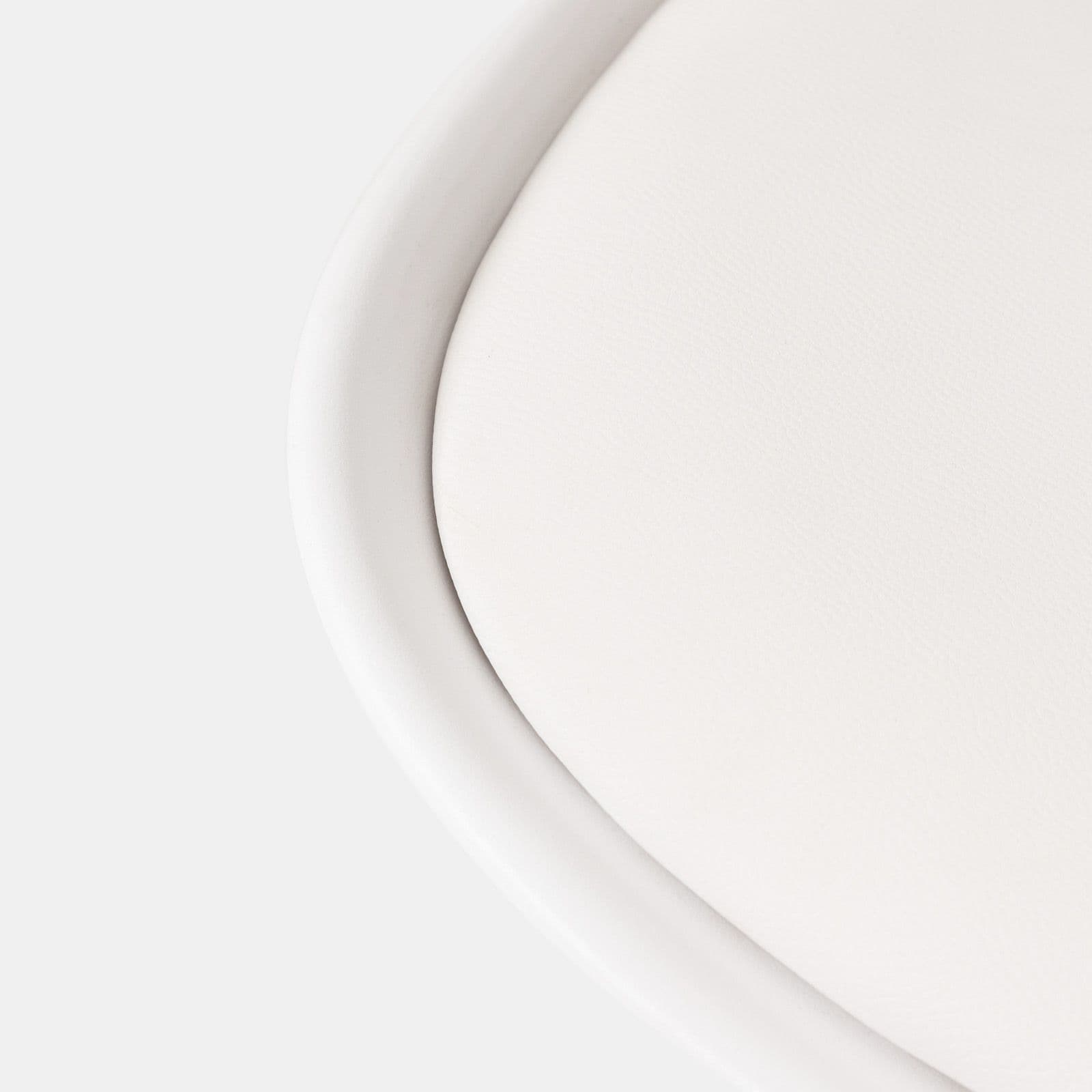 Set 4 sedie in similpelle bianco e gambe nere - Odiel